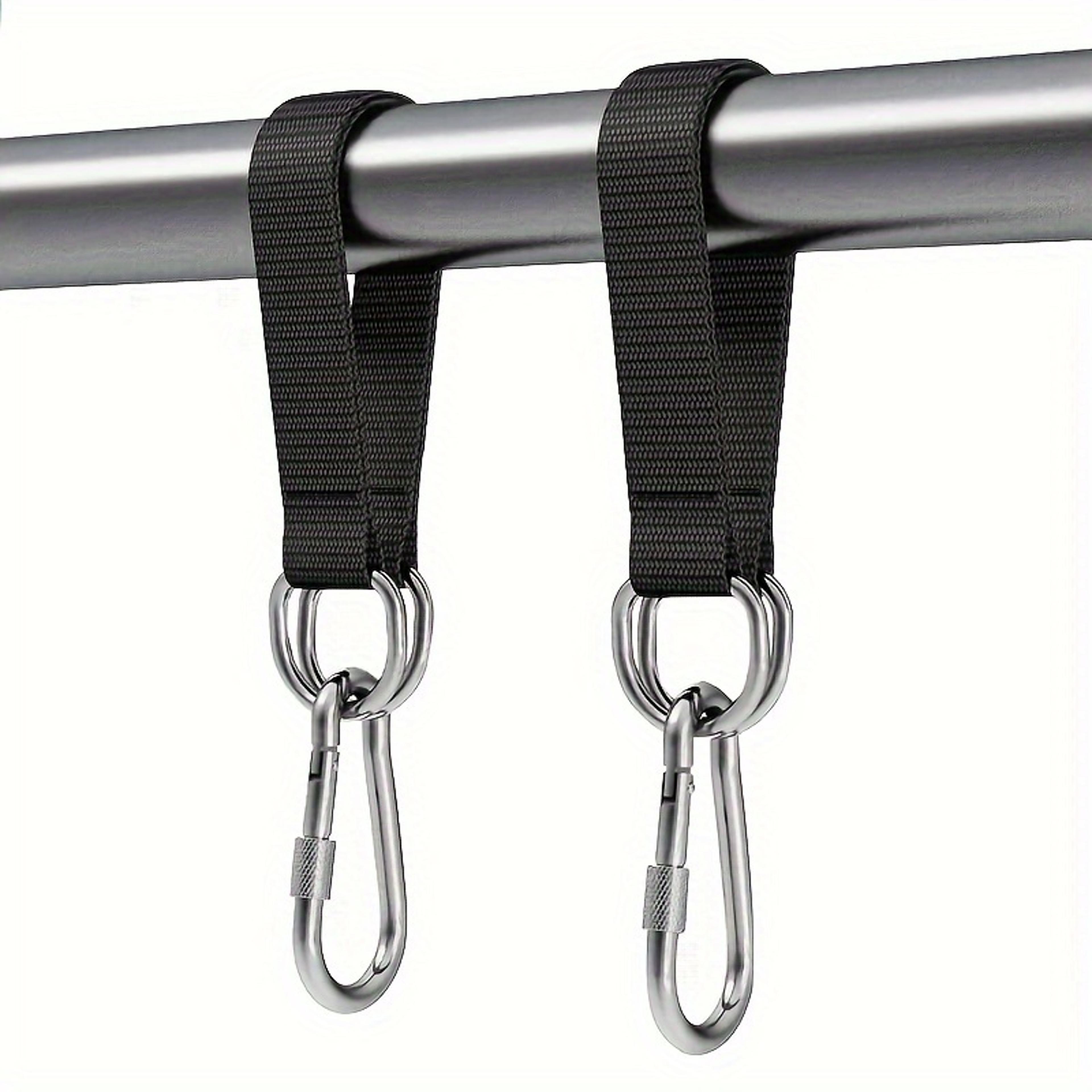 Durable Hammock Hanging Belt With Steel Alloy Hooks  For Camping  Hiking 0