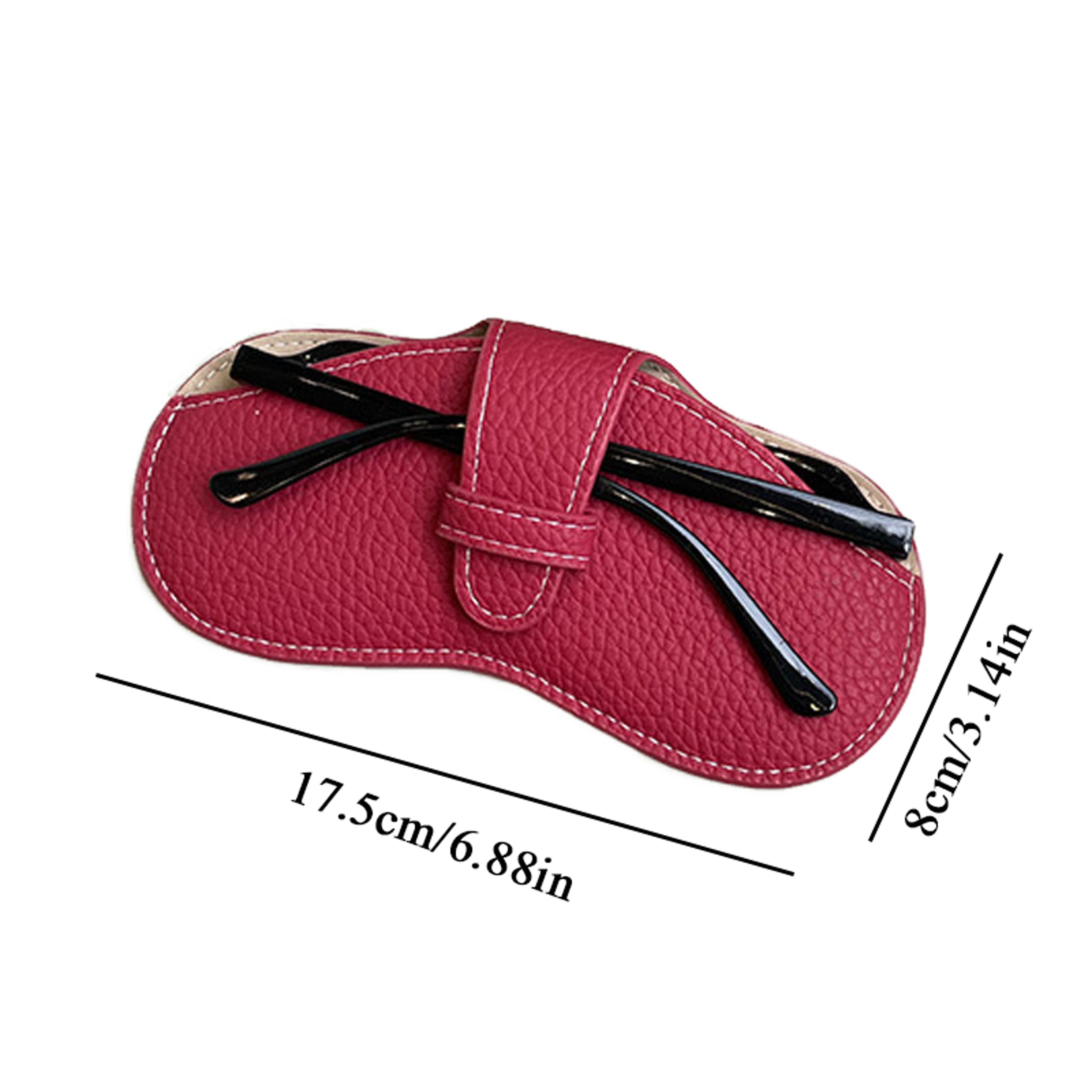Fashionable Leather Glasses Case  Portable Sunglasses Protector Pouch For Women 5