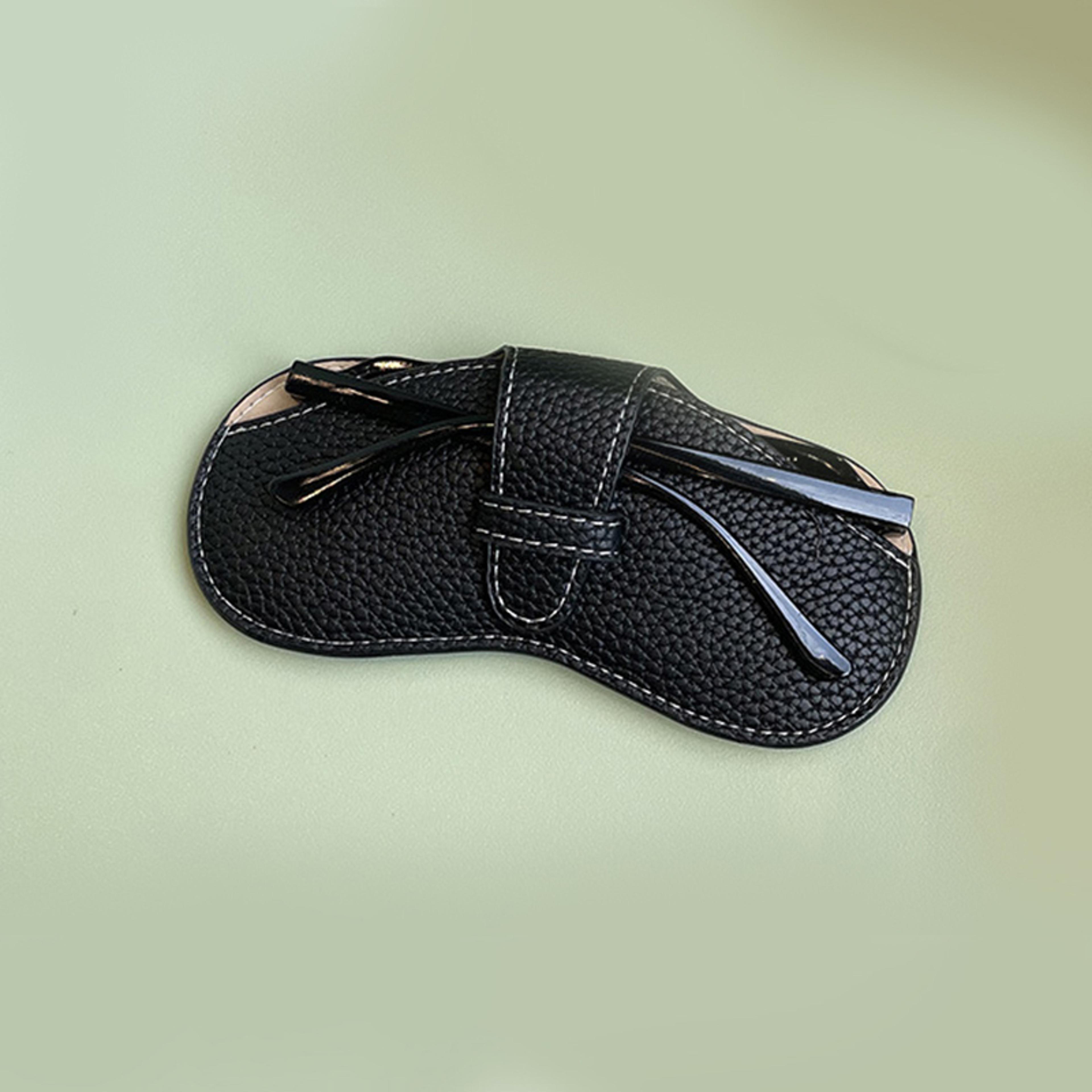 Fashionable Leather Glasses Case  Portable Sunglasses Protector Pouch For Women 7