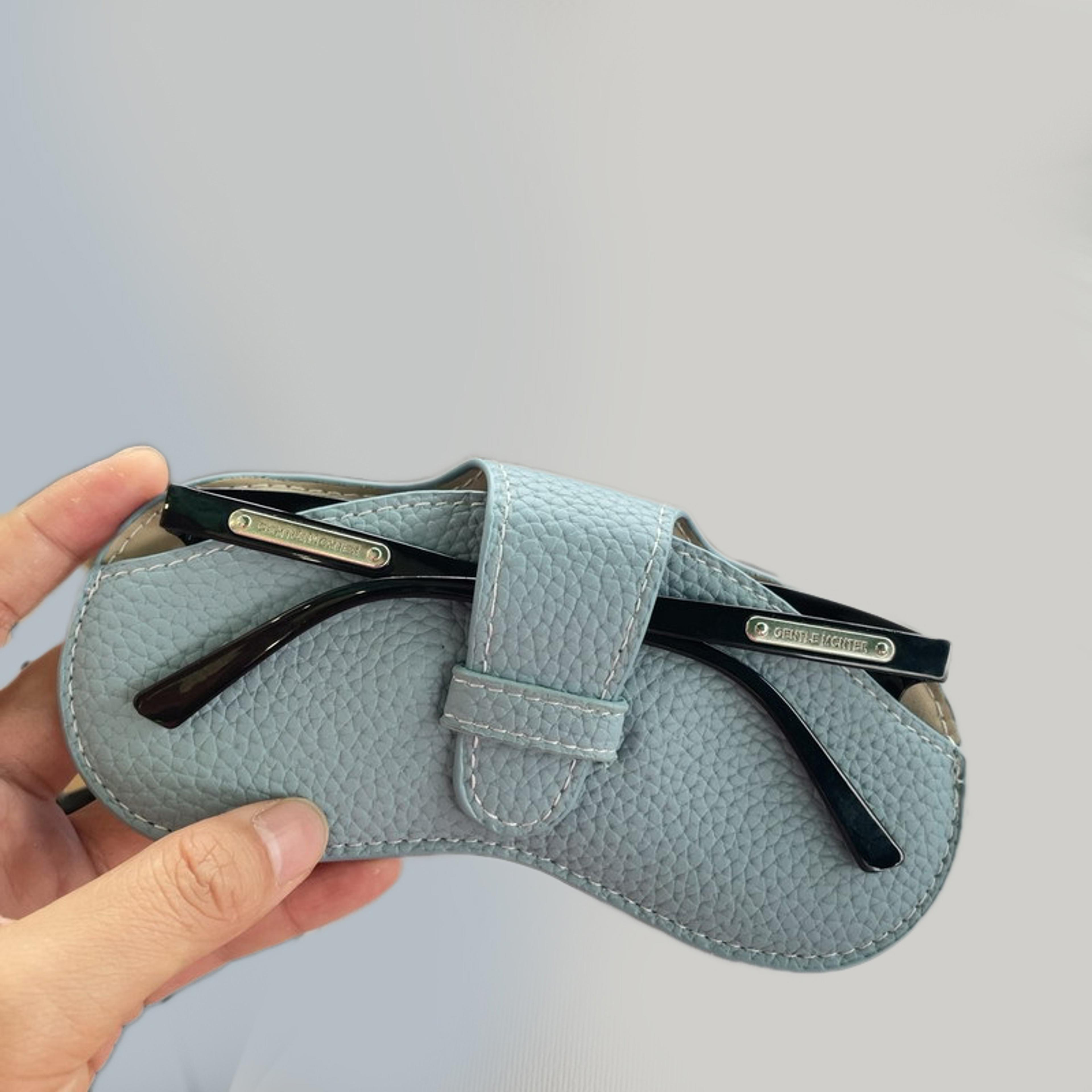 Fashionable Leather Glasses Case  Portable Sunglasses Protector Pouch For Women 14