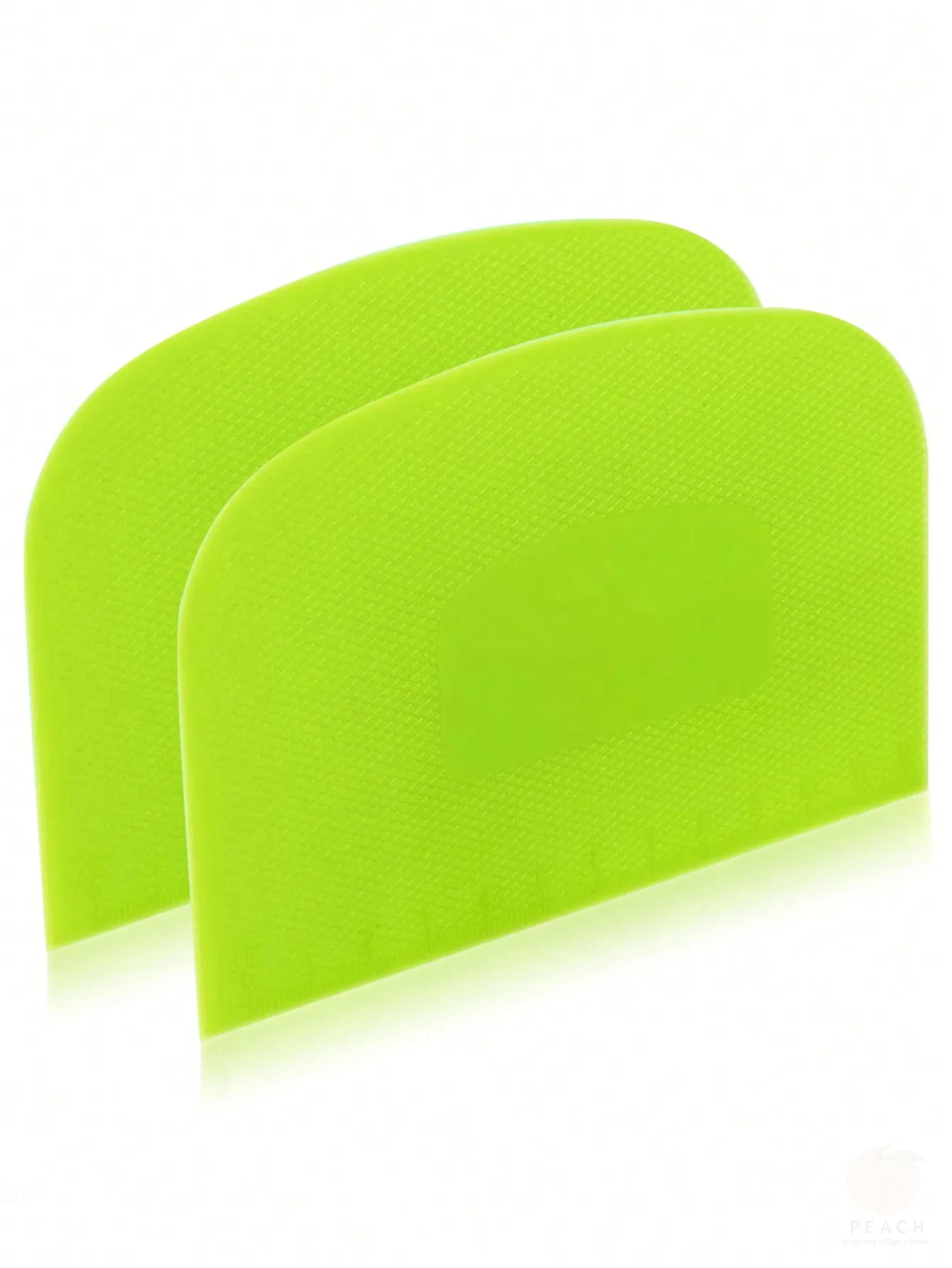piece flexible dough scrapers – food-safe plastic multipurpose bench scraper set for bread and pizza dough