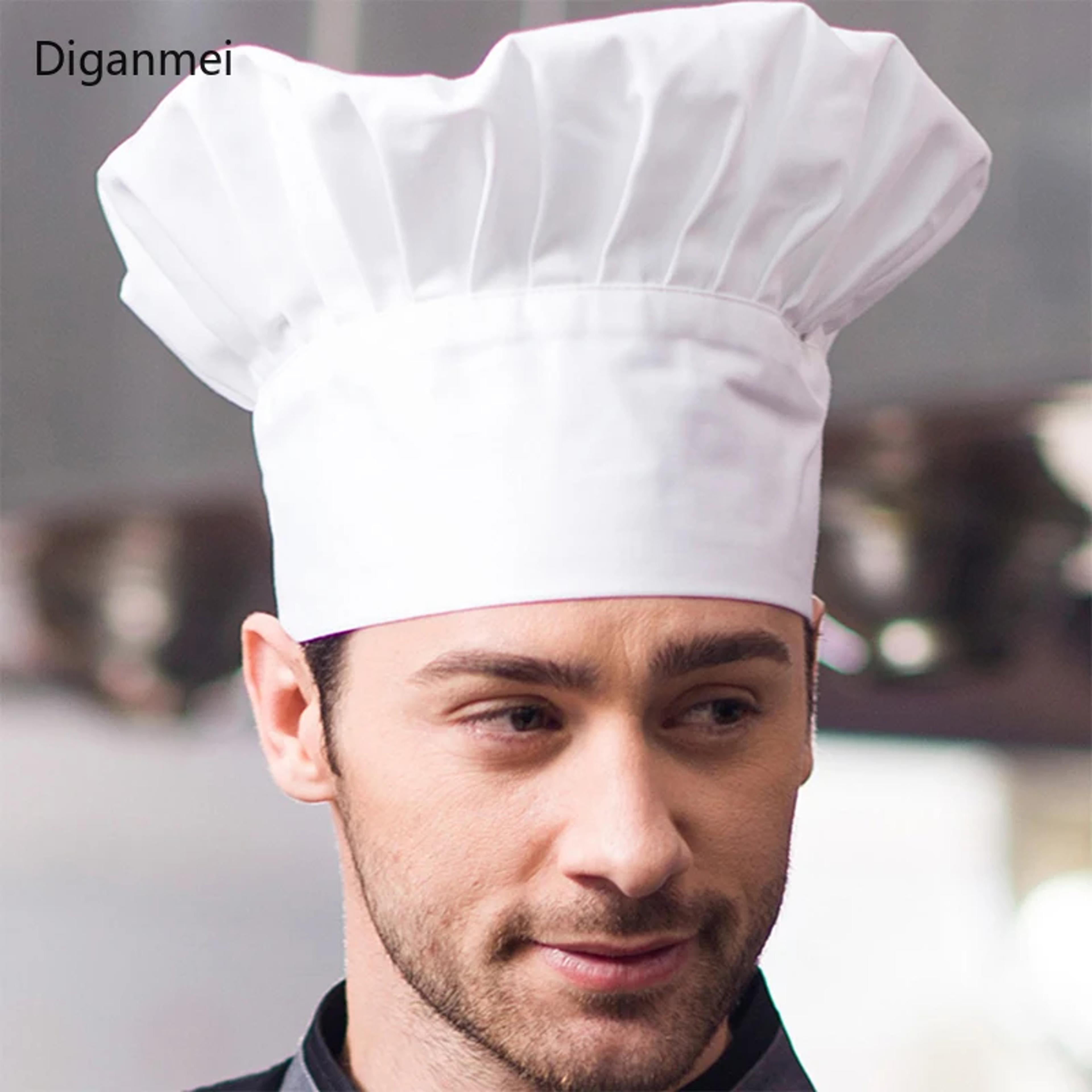 Professional Chef Hat For Men  White Kitchen Work Cap For Restaurant Bakery And Hotel Use 1
