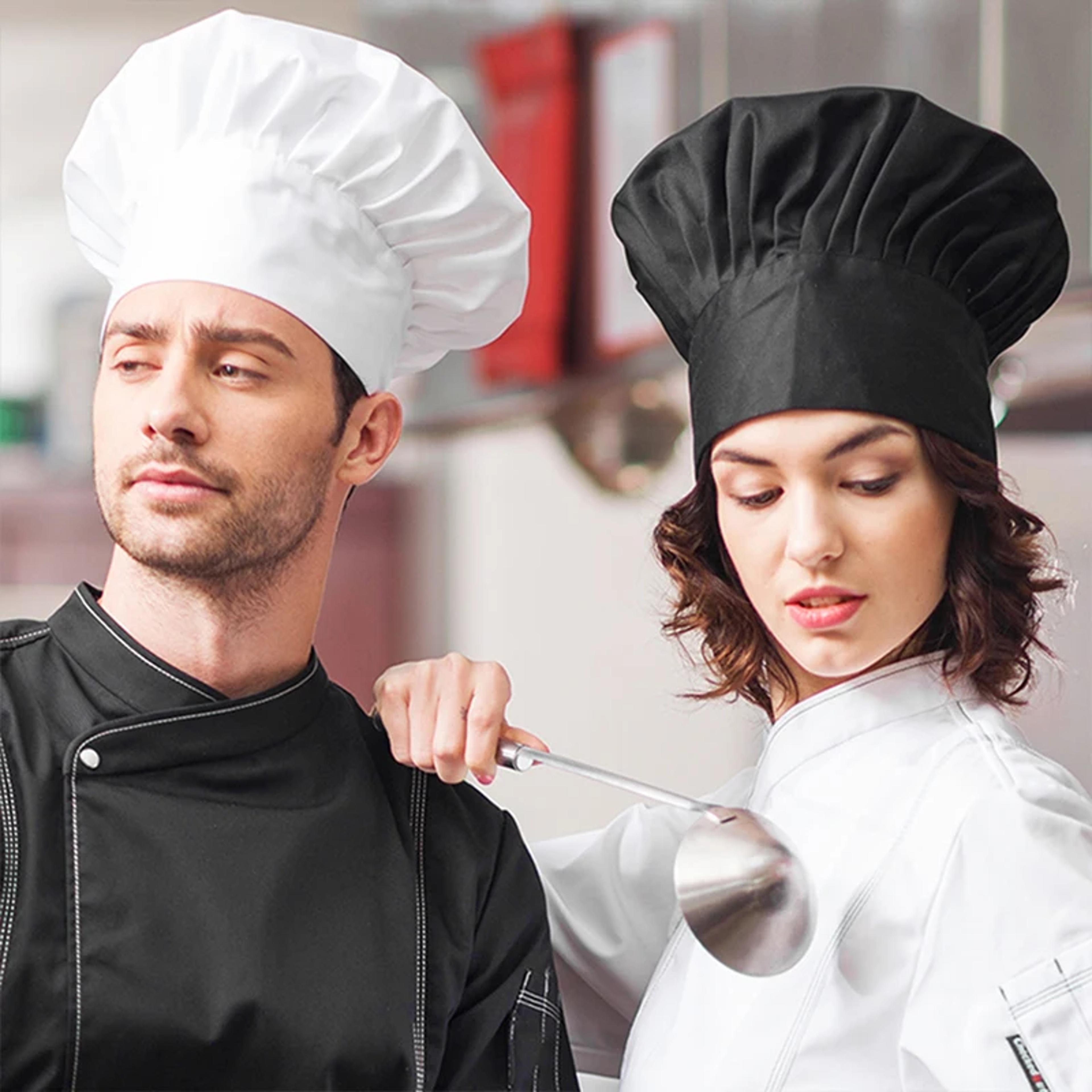 Professional Chef Hat For Men  White Kitchen Work Cap For Restaurant Bakery And Hotel Use 3