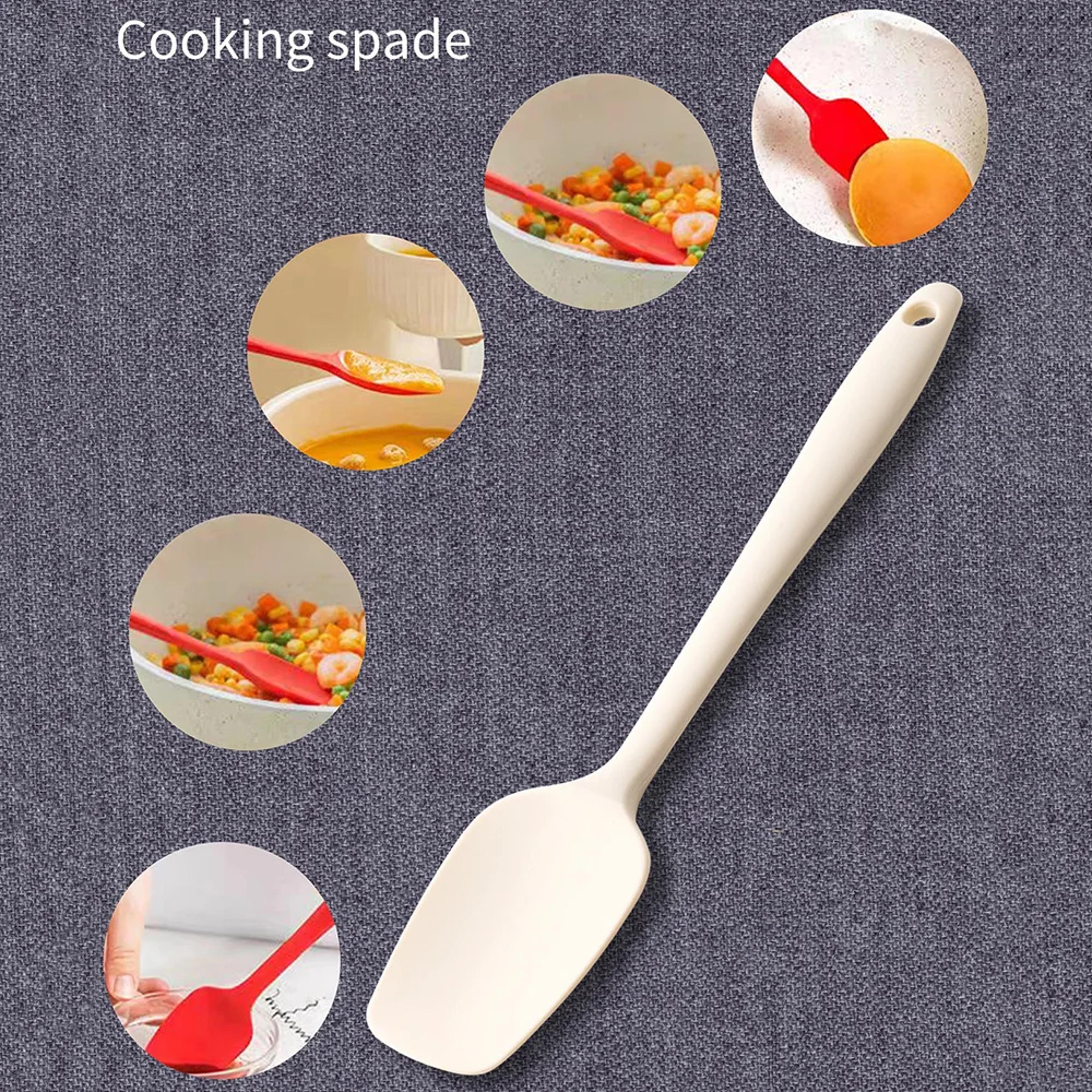 Grey Silicone Spatula Set  Pcs NonStick Heat Resistant Baking  Cooking Tools 5