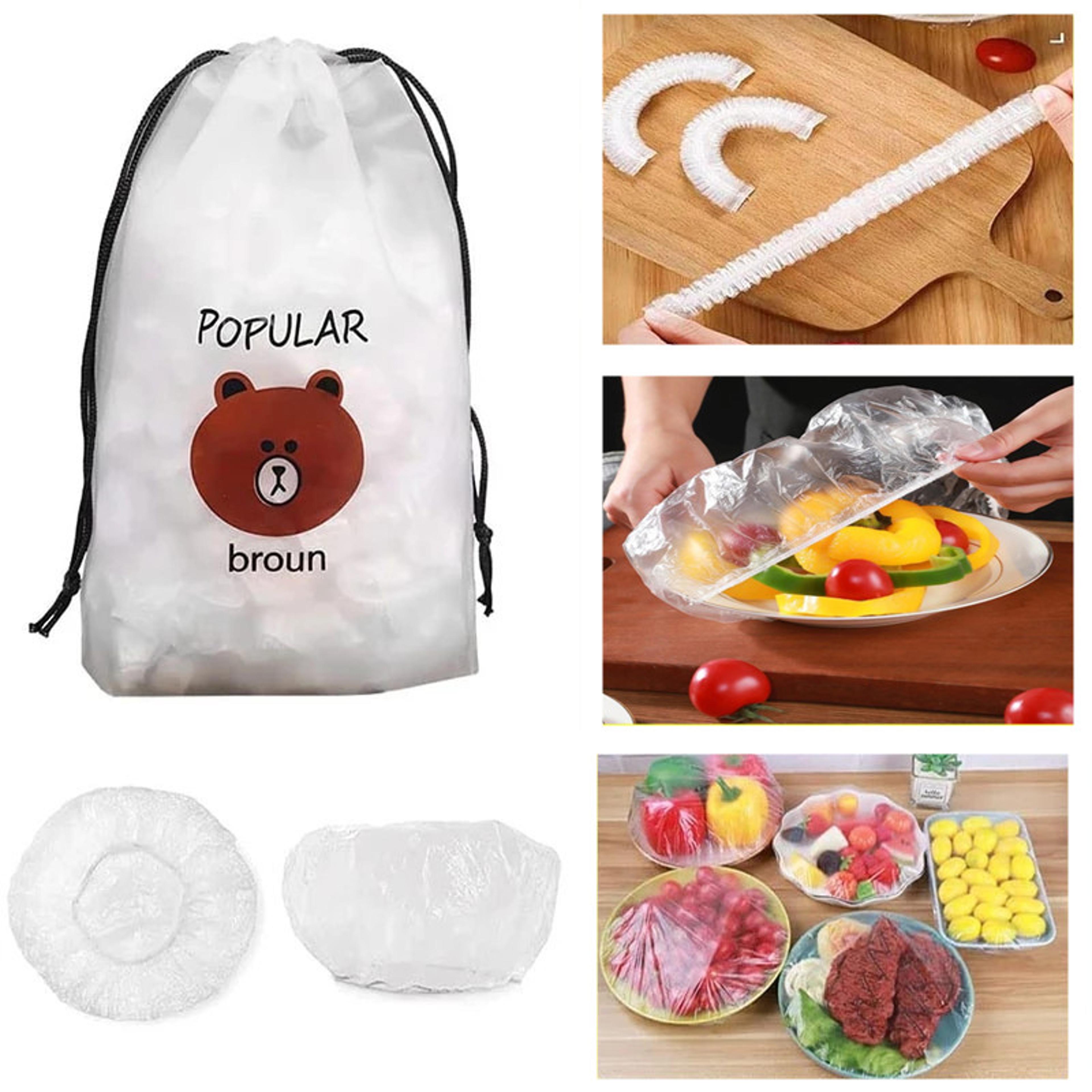 disposable food cover plastic wrap kithchen refrigerator fruit food stretch protection flim dustproof bowls cups bag