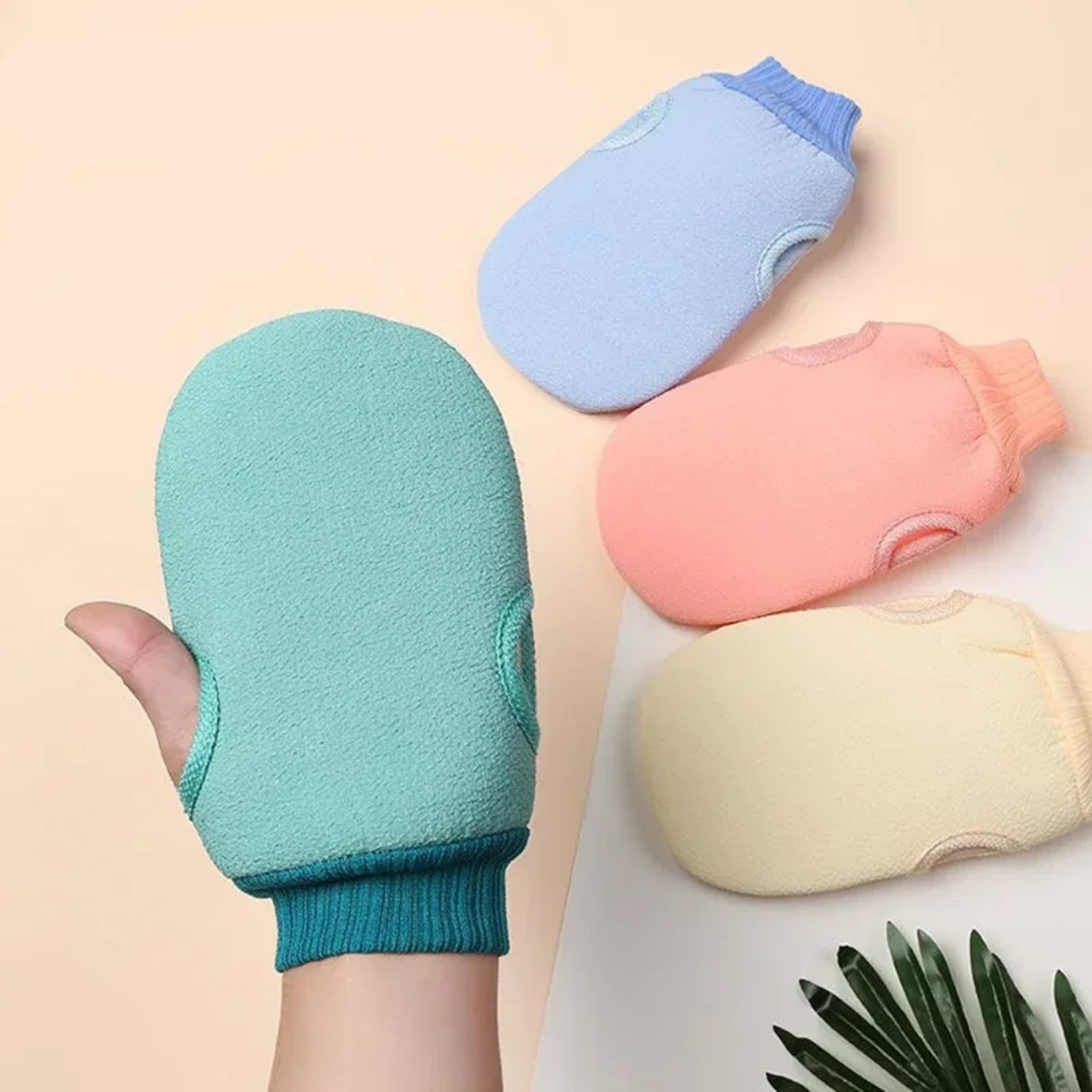 exfoliating shower brush for spa & dead skin removal – body scrub mitt & massage glove