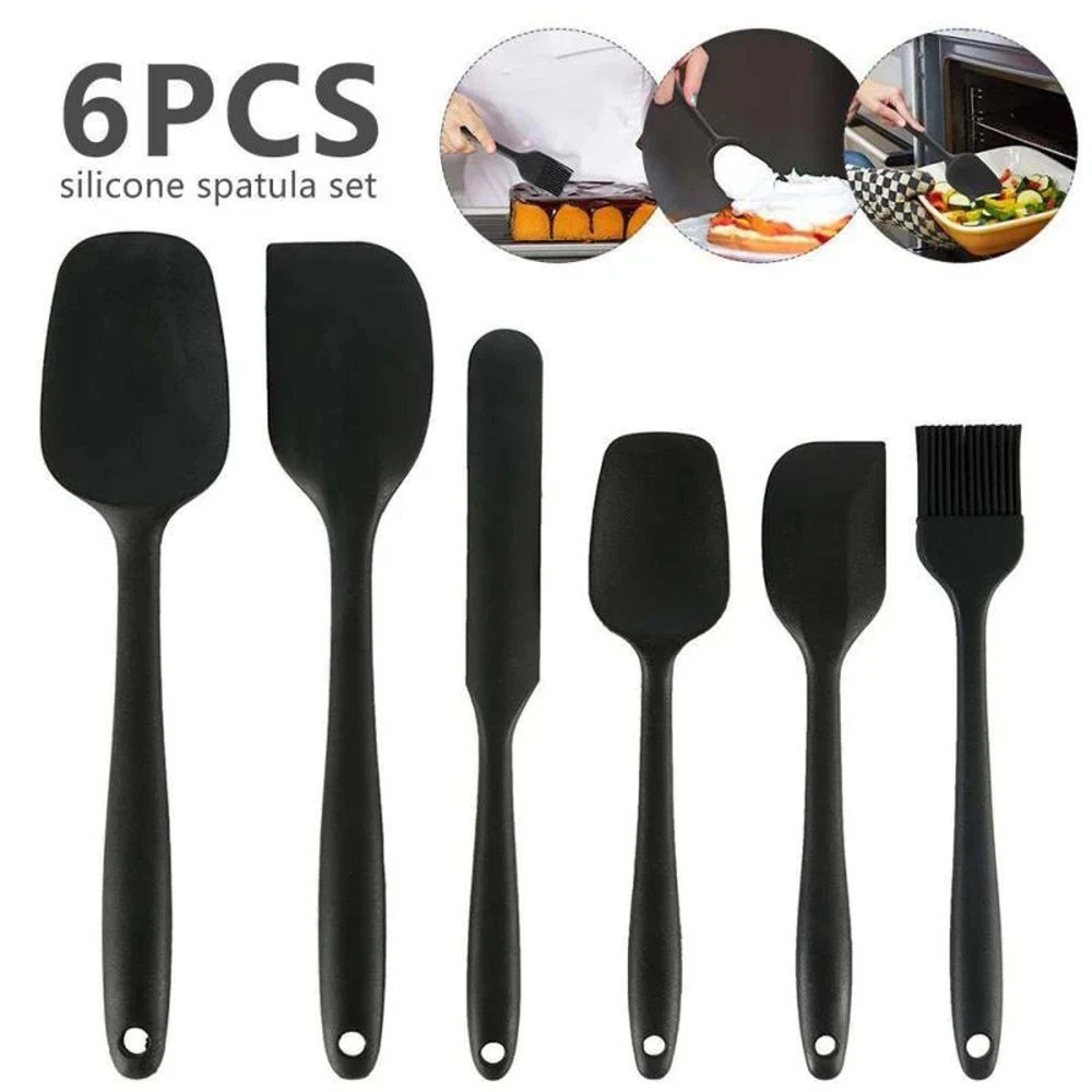 silicone spatula set – food grade non-stick, heat resistant turner for cooking, baking, and mixing