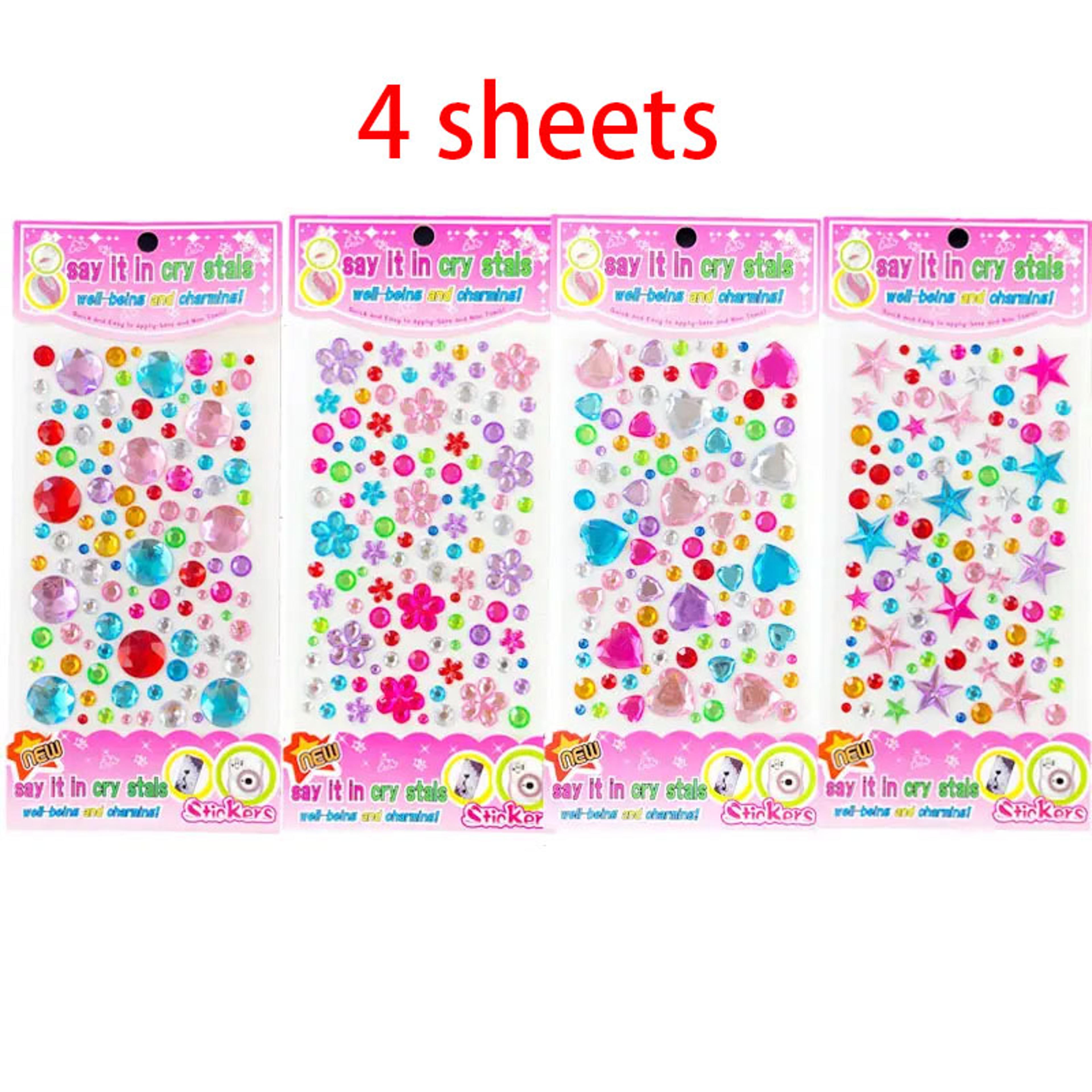 Bling Gem Stickers  SelfAdhesive Rhinestone Stickers For DIY Crafts  Makeup 6