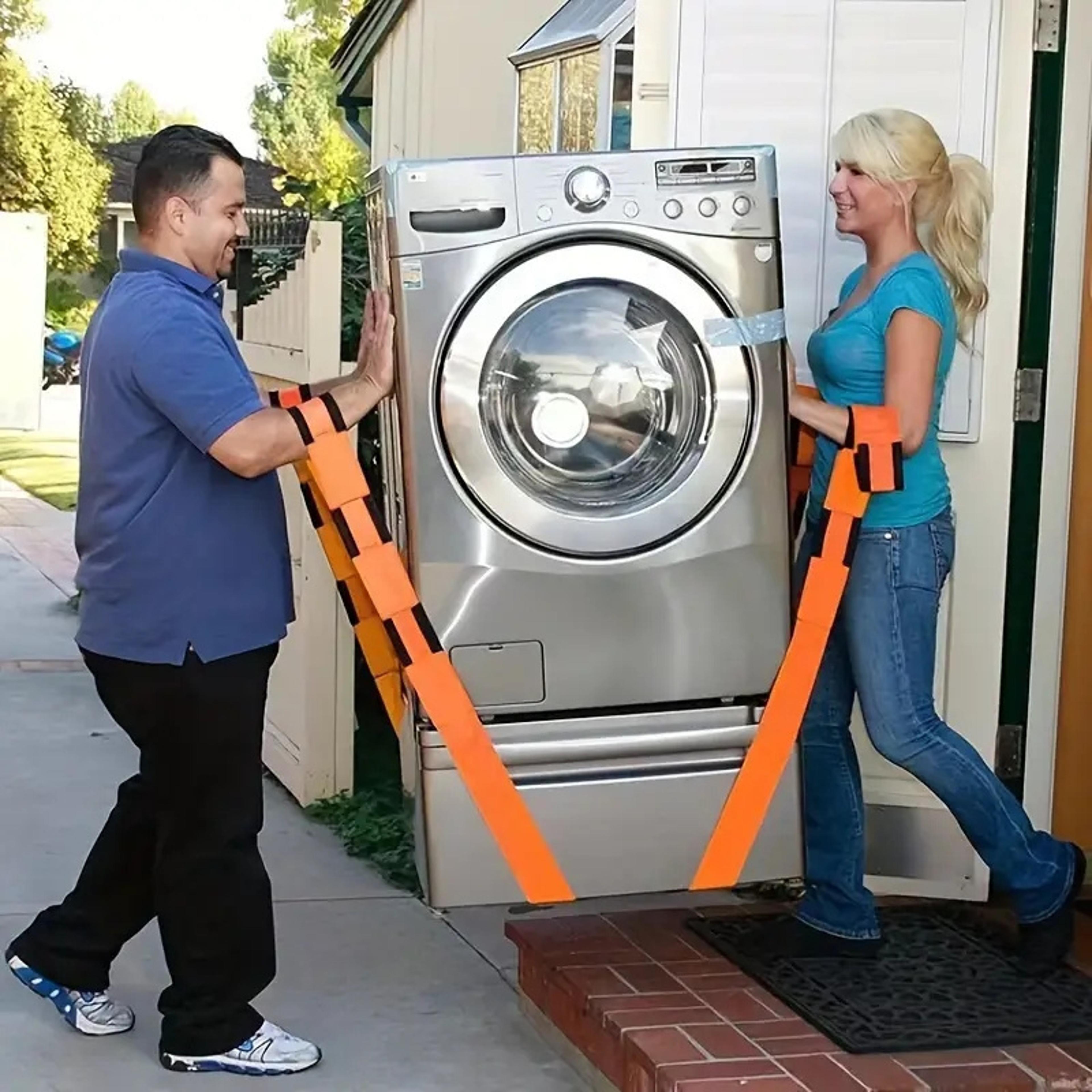 heavy duty furniture moving straps - durable, reusable labor-saving carrying straps for heavy objects