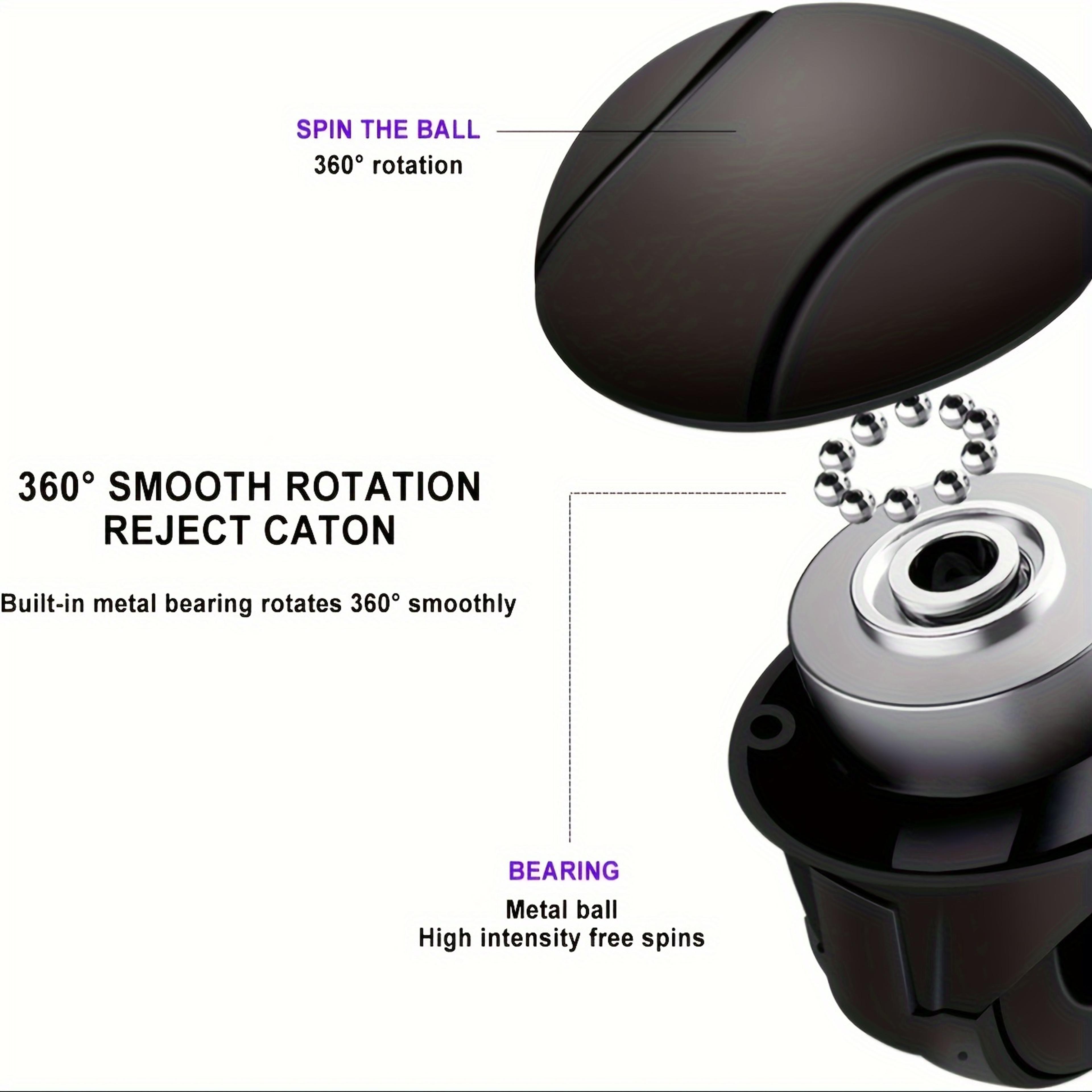 EasyGrip Silicone Steering Wheel Knob  Smooth Rotation OneHand Operation BuiltIn Metal Bearing  Non 2