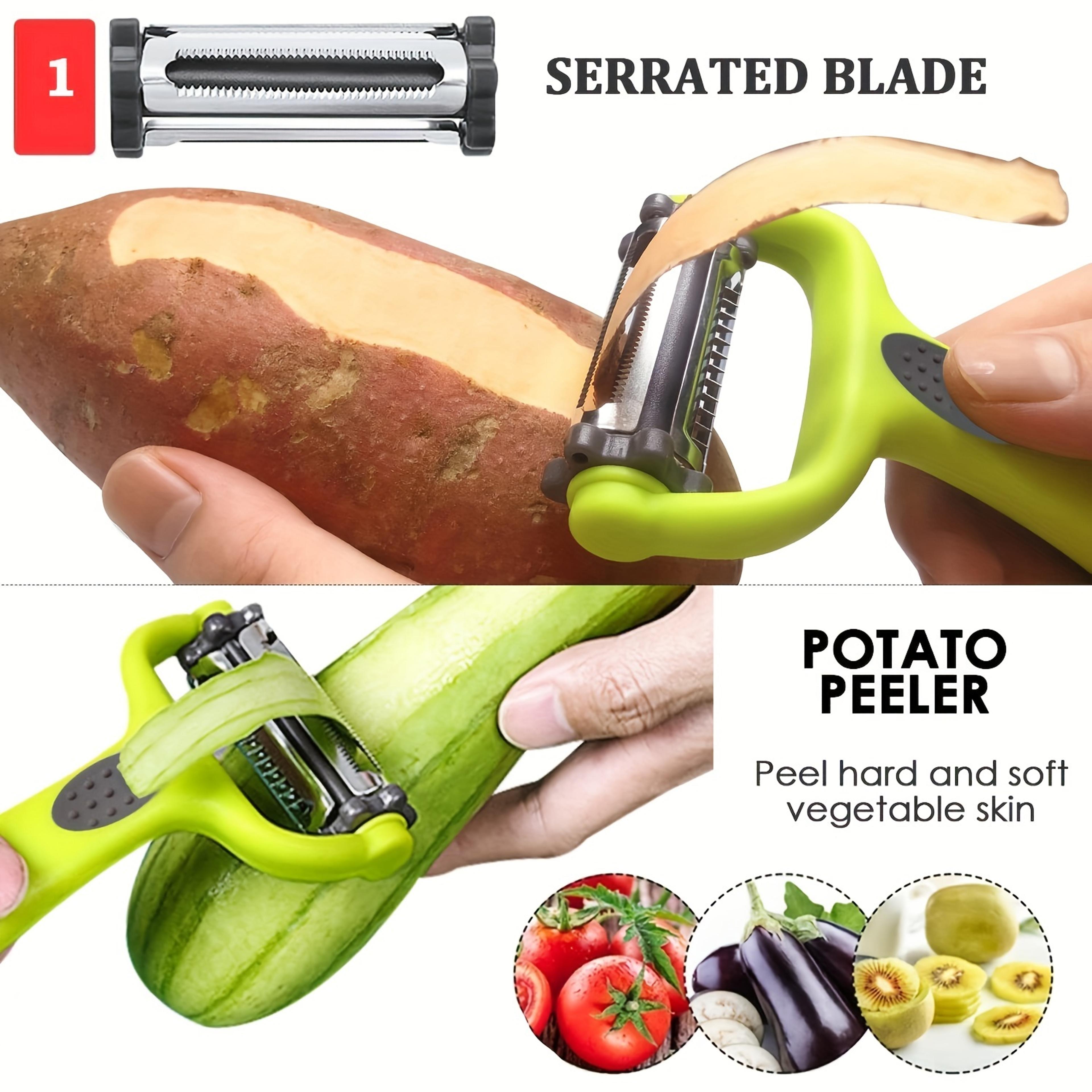 Multifunctional Fruit  Vegetable Peeler Paring Knife Grater  Shredder  Your Ultimate Kitchen Tool 4