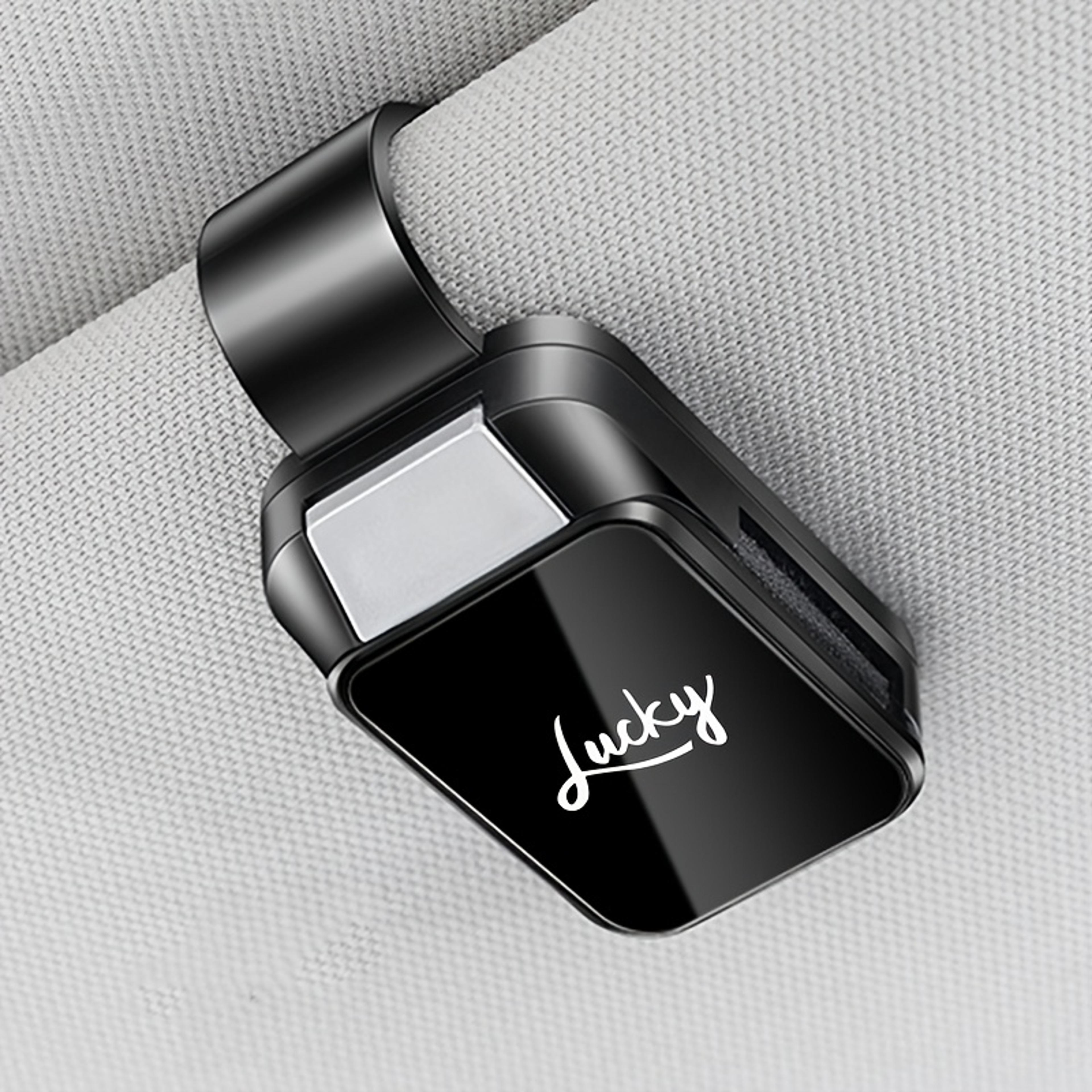 Fashion Car Glasses Holder Clip  Durable ABS Resin For All Vehicle Models Convenient Sun Visor Stor 5