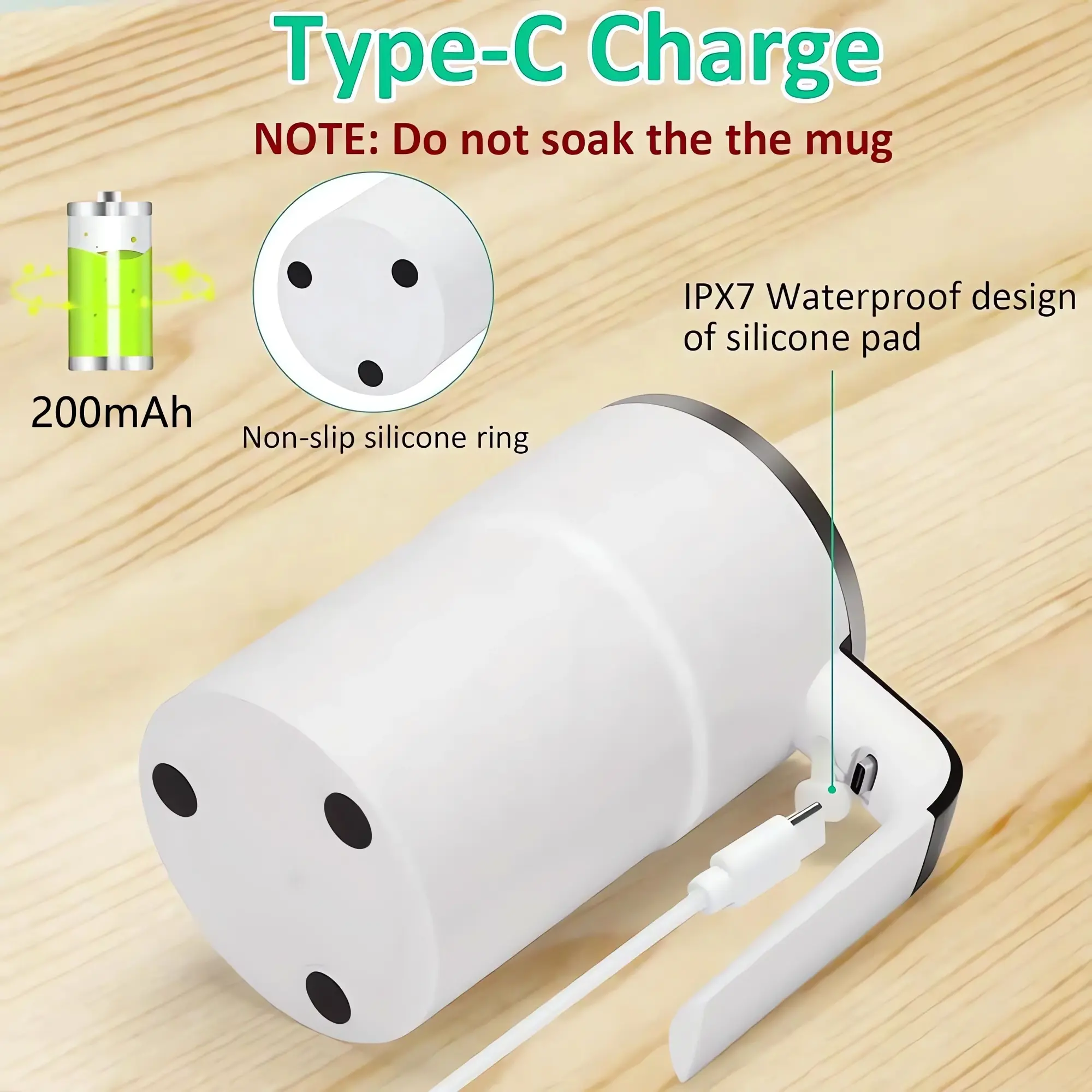 Rechargeable Self Mixing Mug Electric Coffee Mug Automatic Stirring Cup 4
