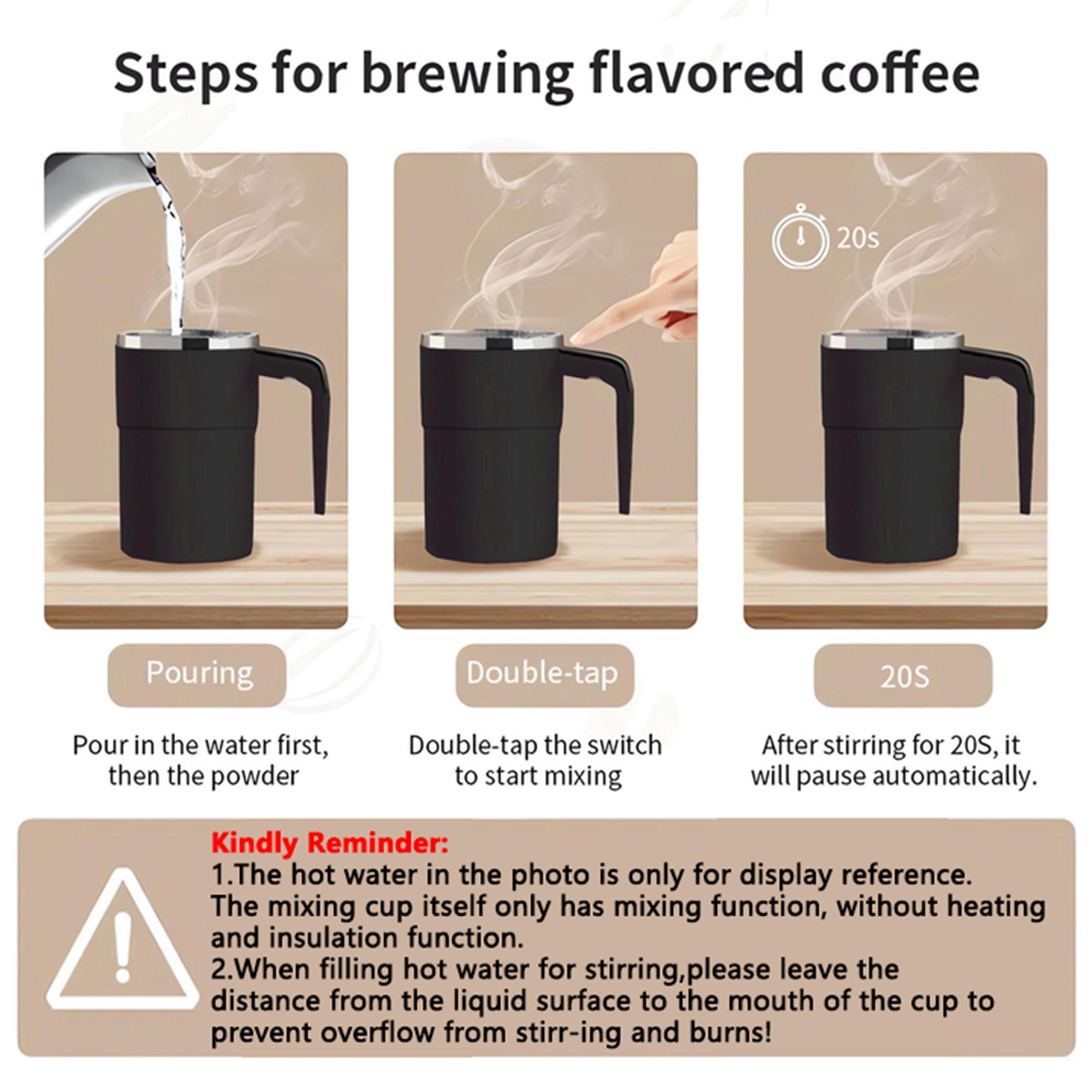 Rechargeable Self Mixing Mug Electric Coffee Mug Automatic Stirring Cup 5