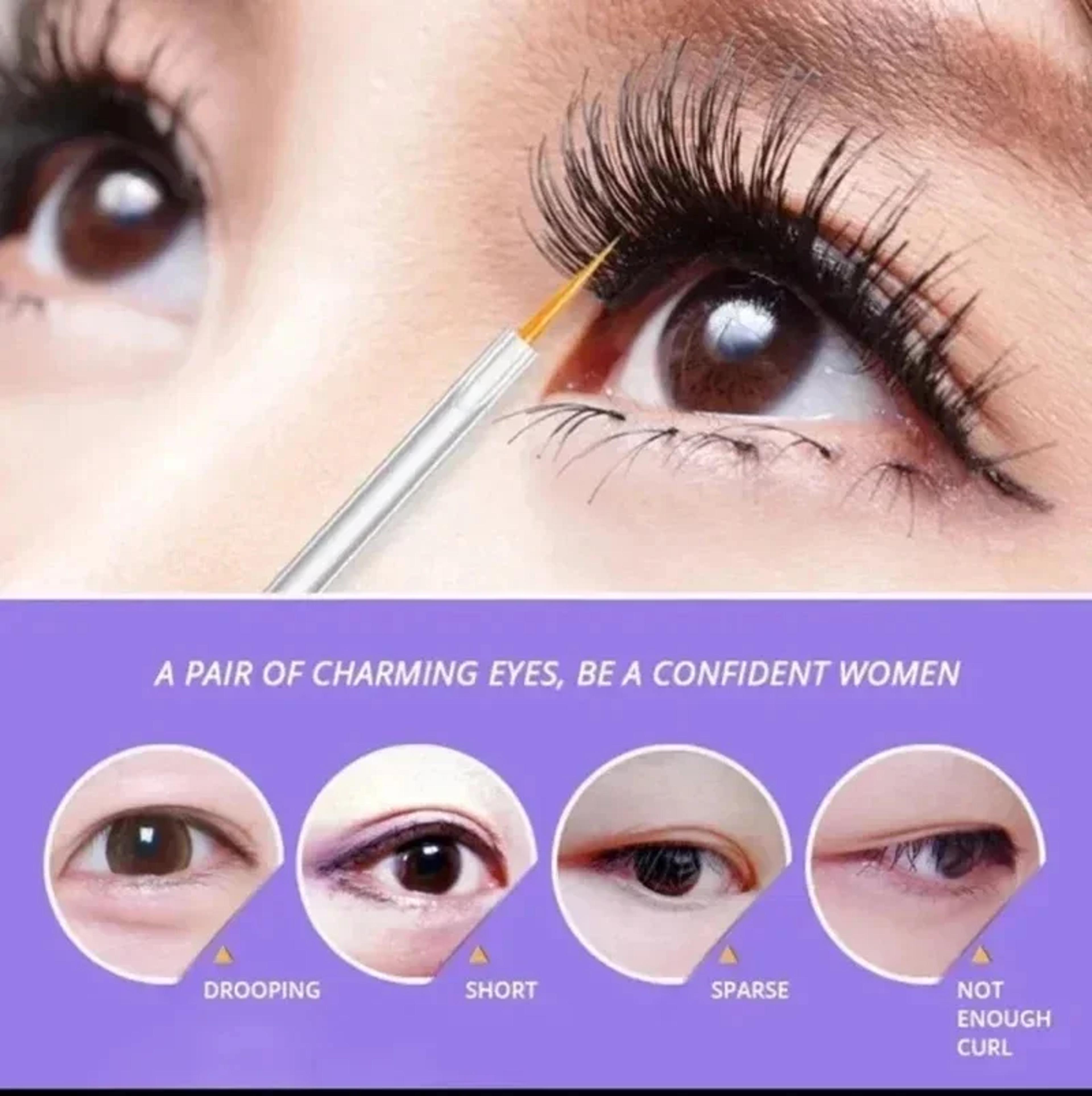 Fast Growth Eyelash Serum For Longer Thicker Lashes  Natural Curling  Lifting Treatment 2