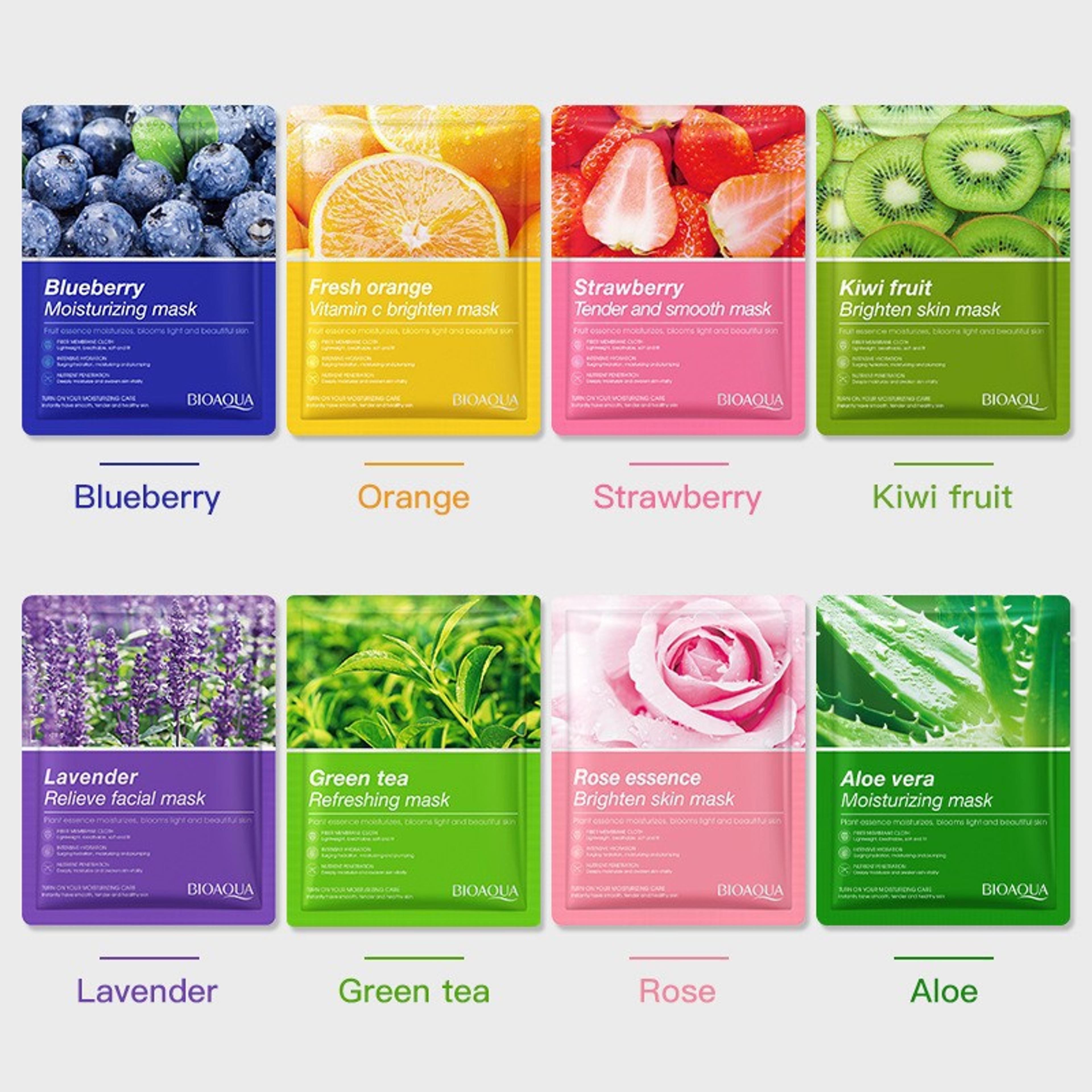 Natural Plant Face Mask Set  Moisturizing Firming  Hydrating Skincare Masks For Glowing Healthy Ski 5