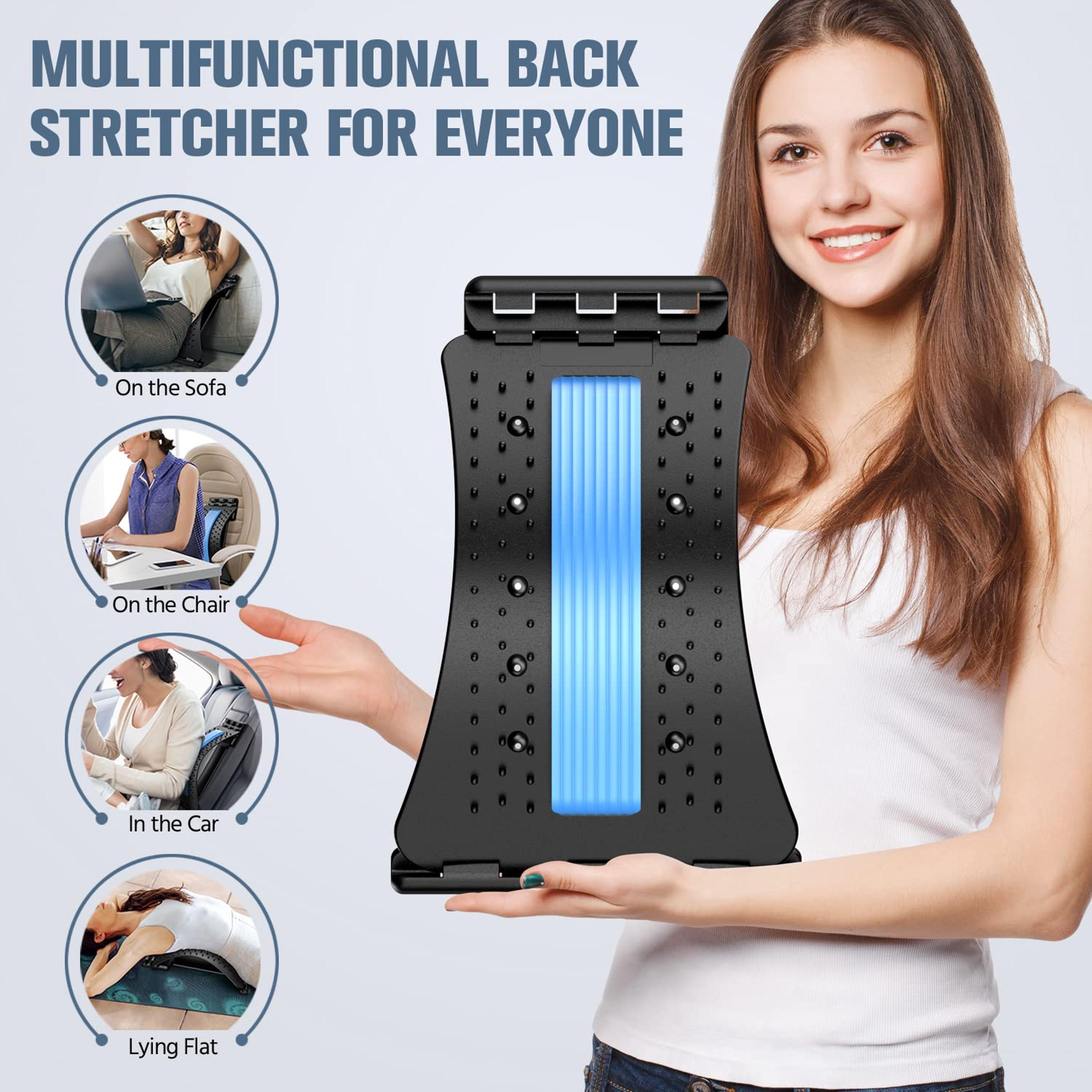 Back Stretcher For Pain Relief  MultiLevel Back Cracker For Herniated Disc Upper  Lower Back Suppor 5