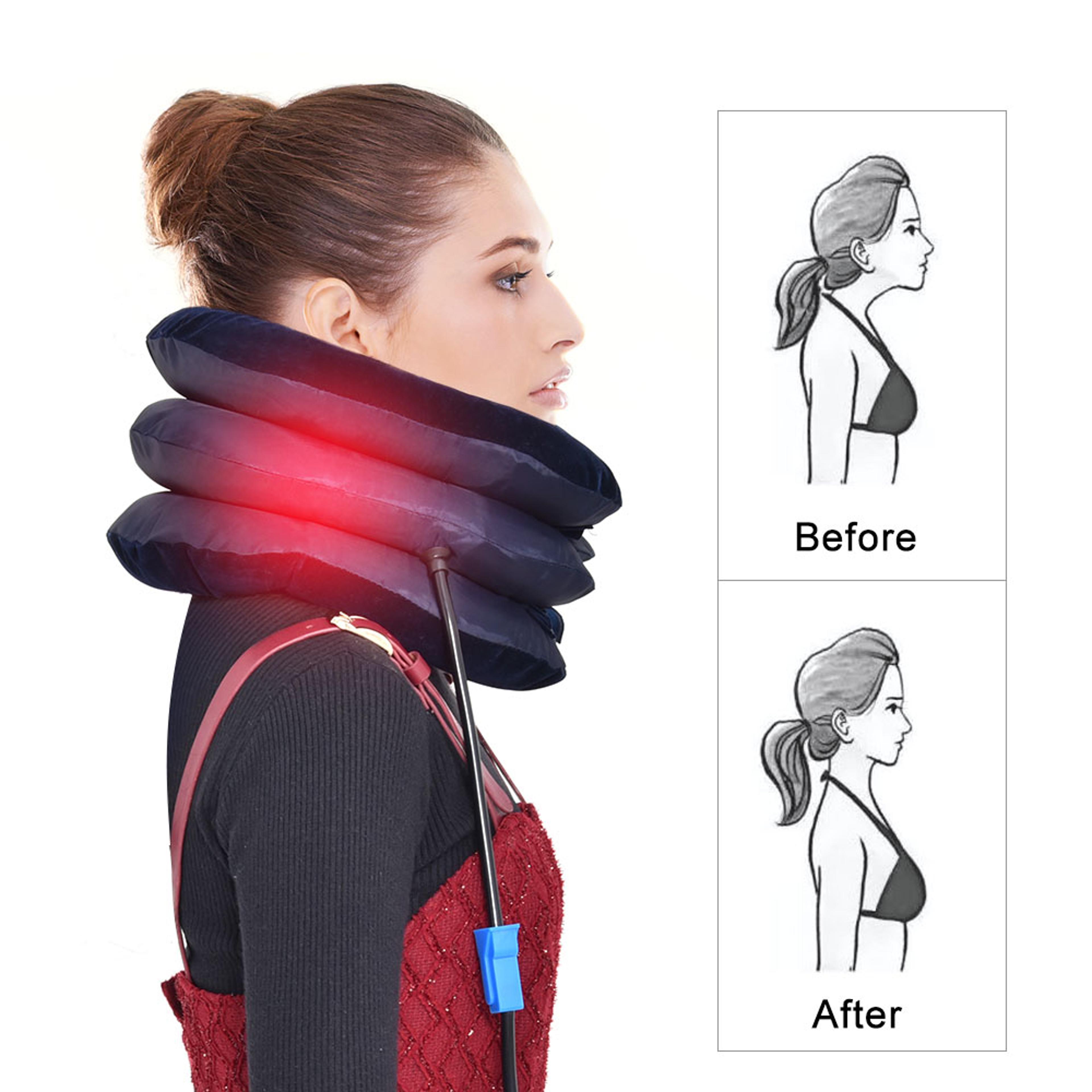 Inflatable Neck Collar For Posture Correction  Cervical Pain Relief  Headache Relief 4