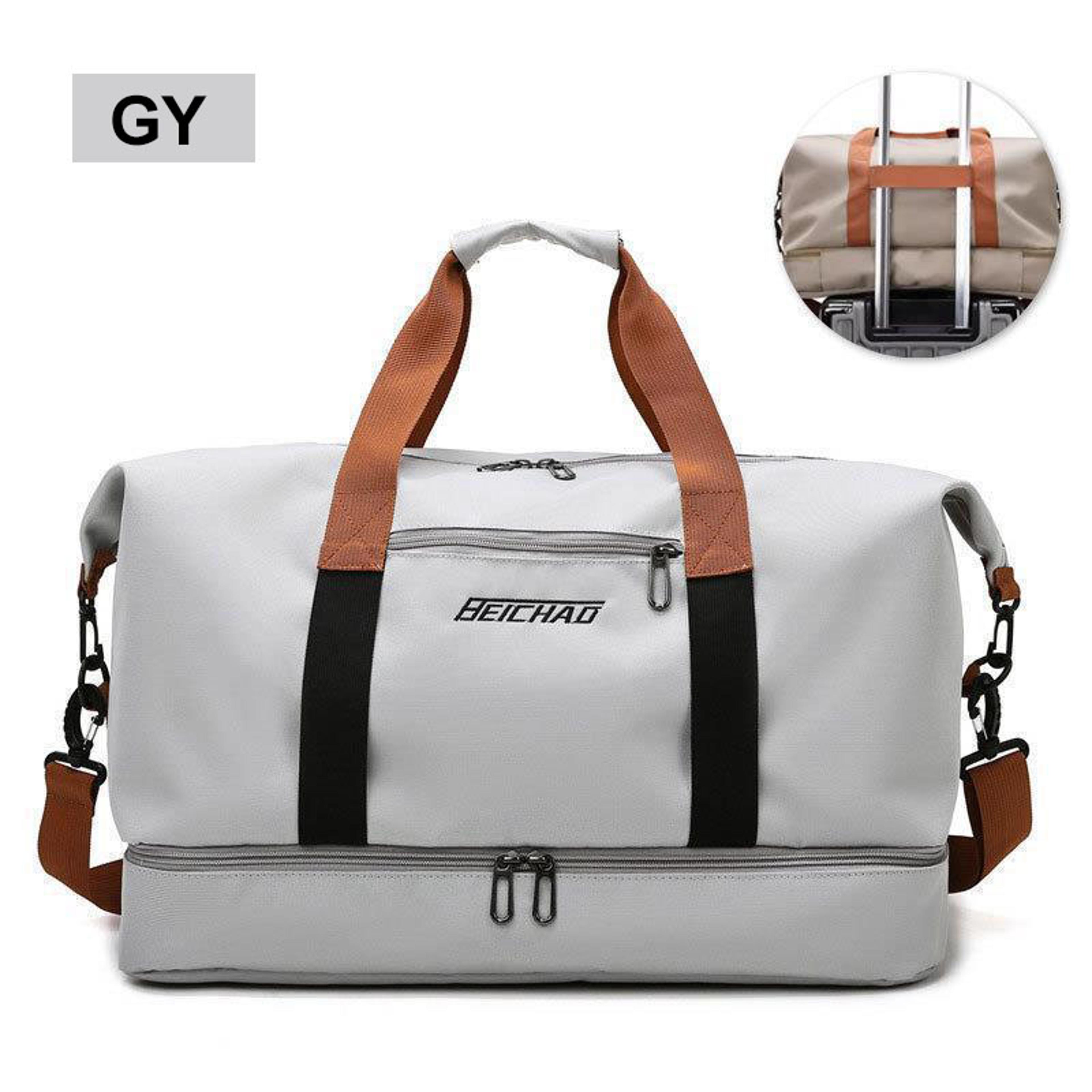 Portable Fitness Travel Gym Bag  Duffle CarryOn Weekender Bag For Men  Women 7