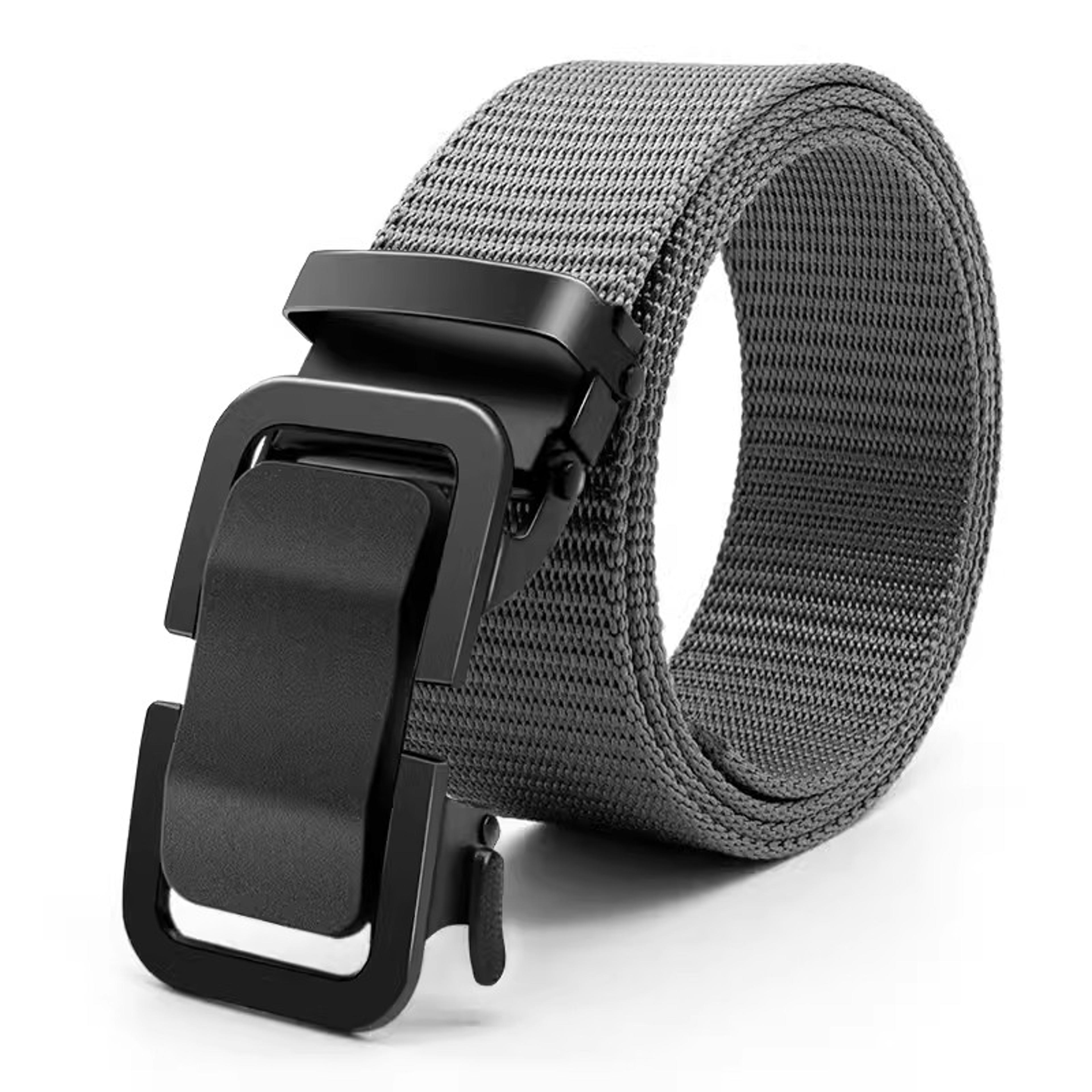 Durable Men Nylon Webbing Belt With Automatic Metal Buckle For Outdoor Work  Everyday Wear 6