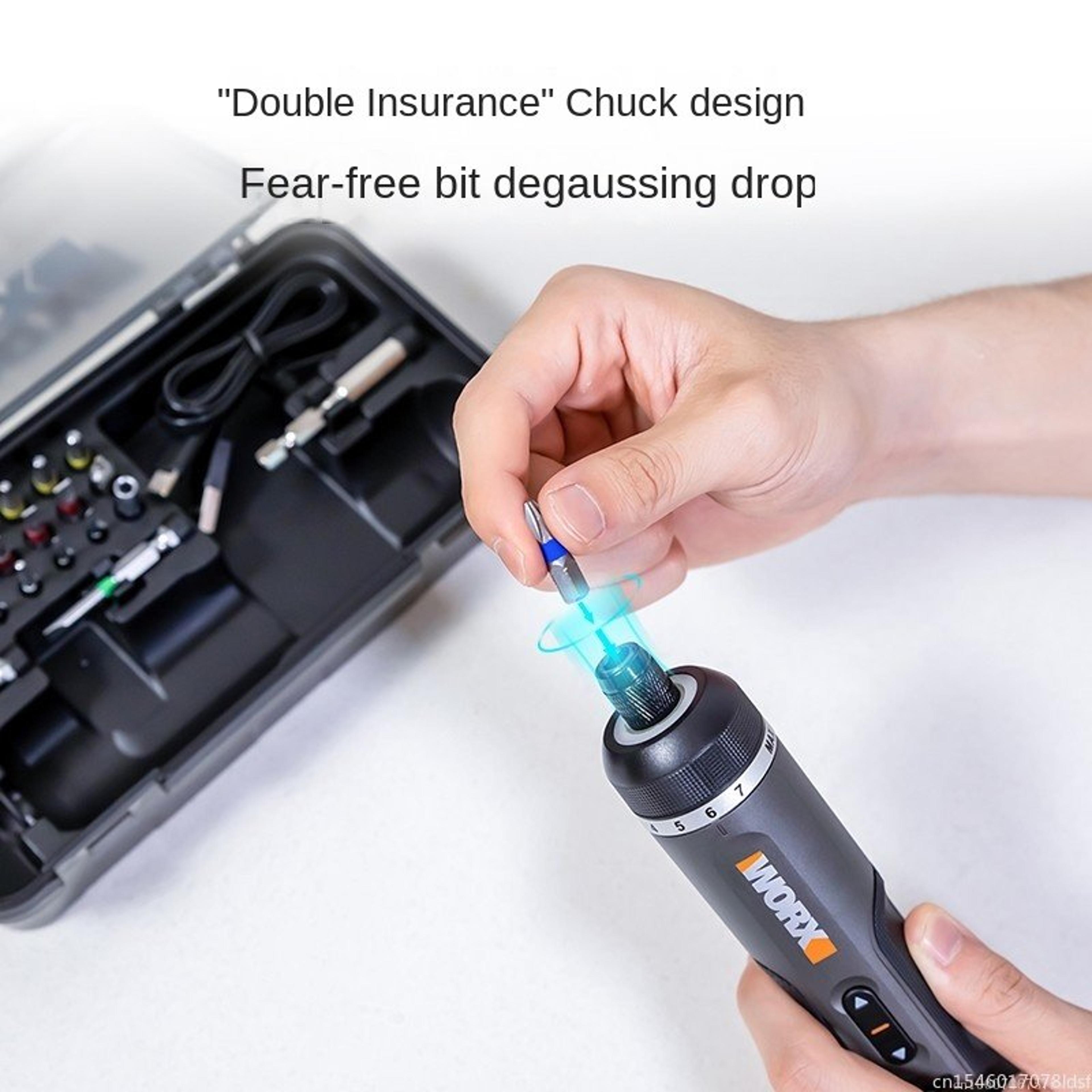 Worx Cordless Screwdriver Set  USB Rechargeable Compact Hand Drill Tools 1