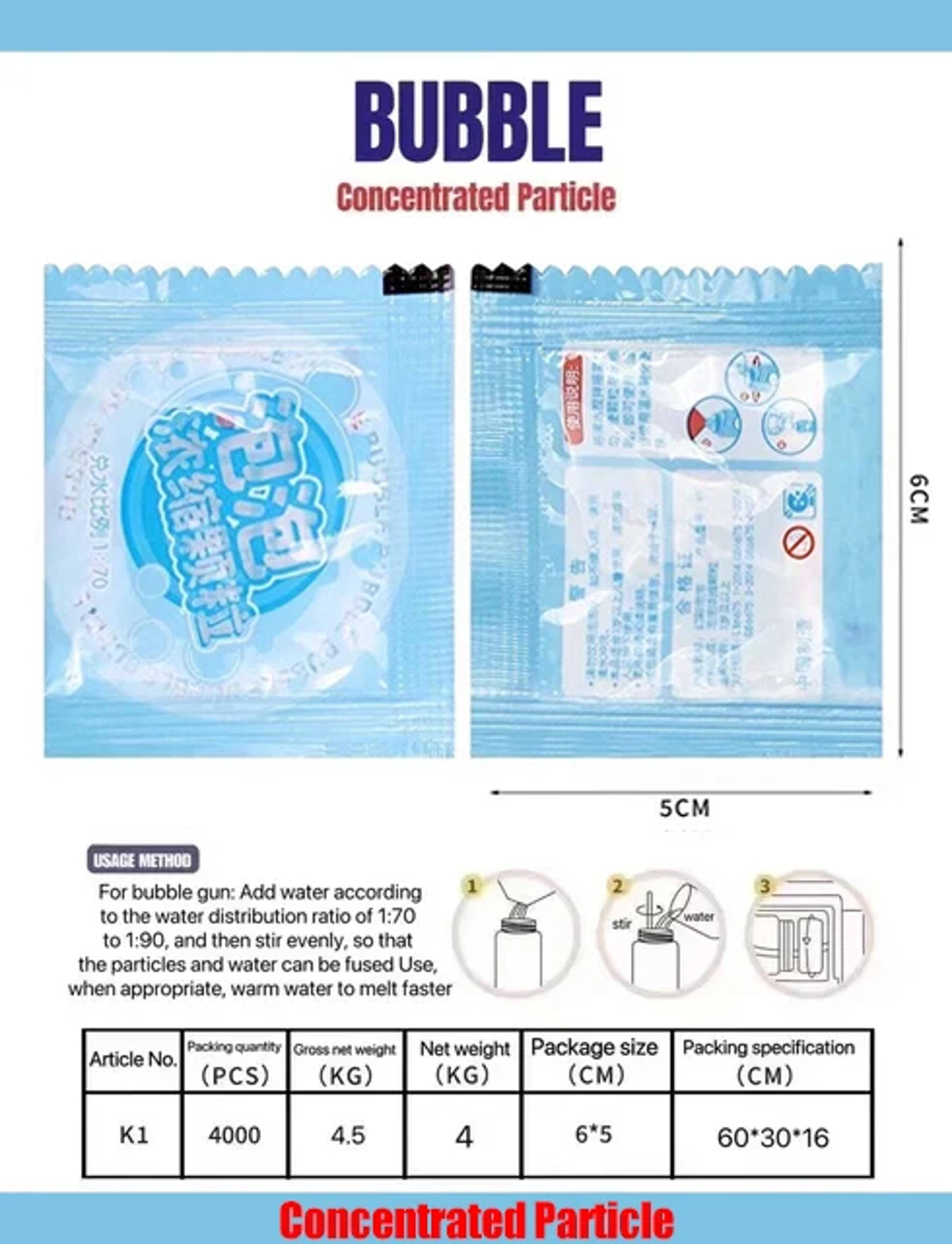 Colorful Bubble Machine Refill Liquid Granules 5