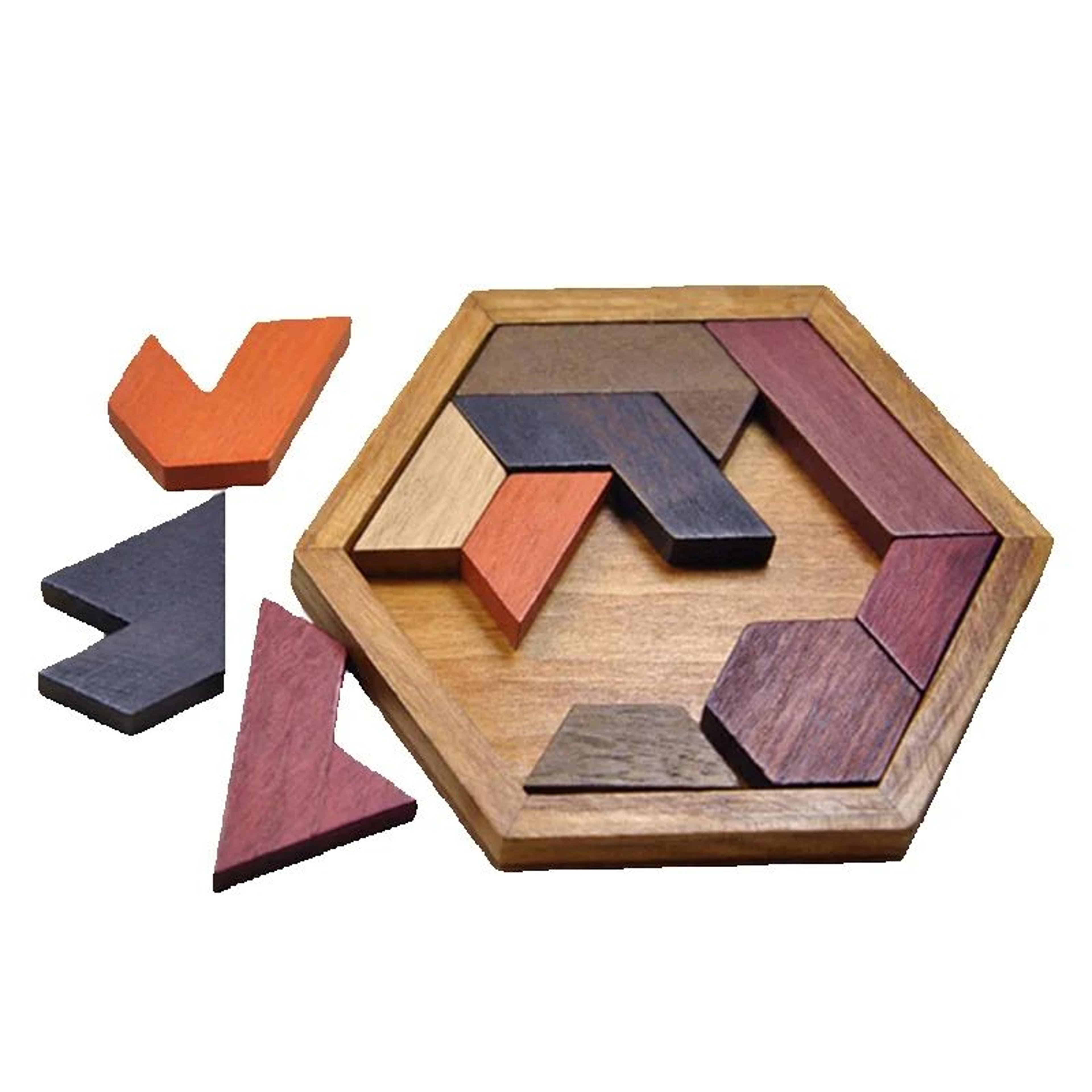 wooden geometric jigsaw puzzle for kids brain development toy