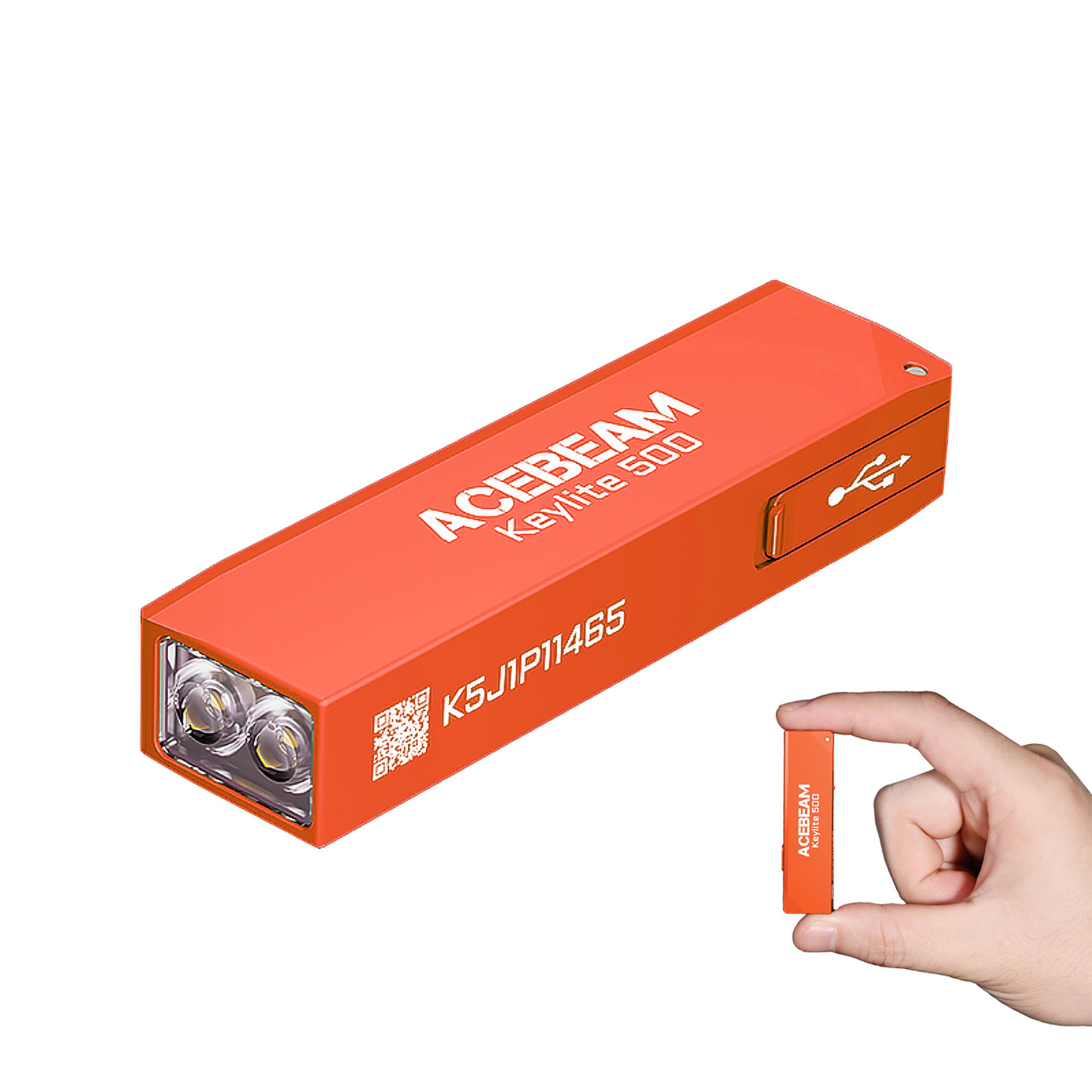 Keychain Flashlight Keylite Rechargeable EDC Flashlight With Dual LED Light Strobe Mode SelfDefense 5