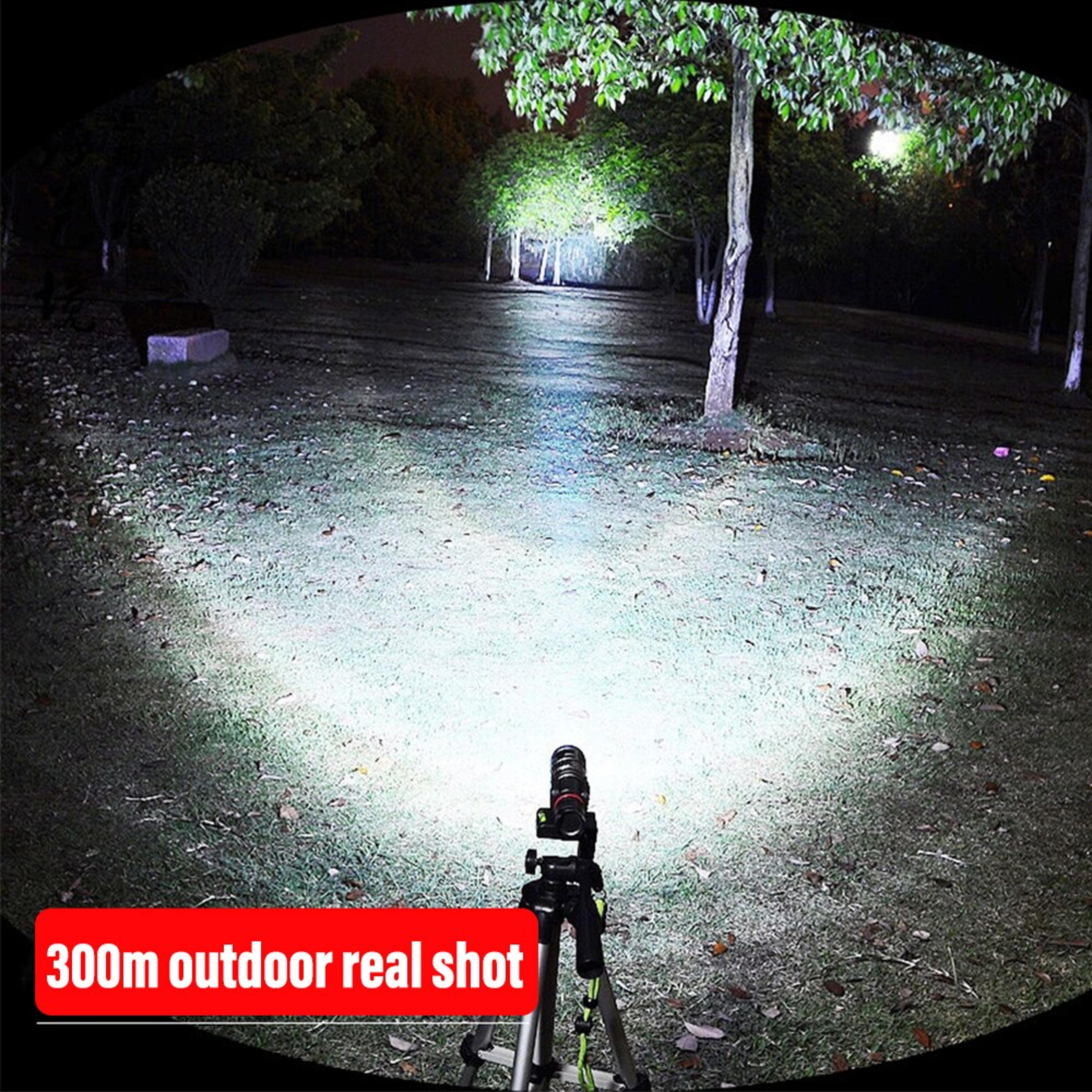 High Power LED Flashlight With Zoom Waterproof Lamp Lighting Modes  USB Charging 5