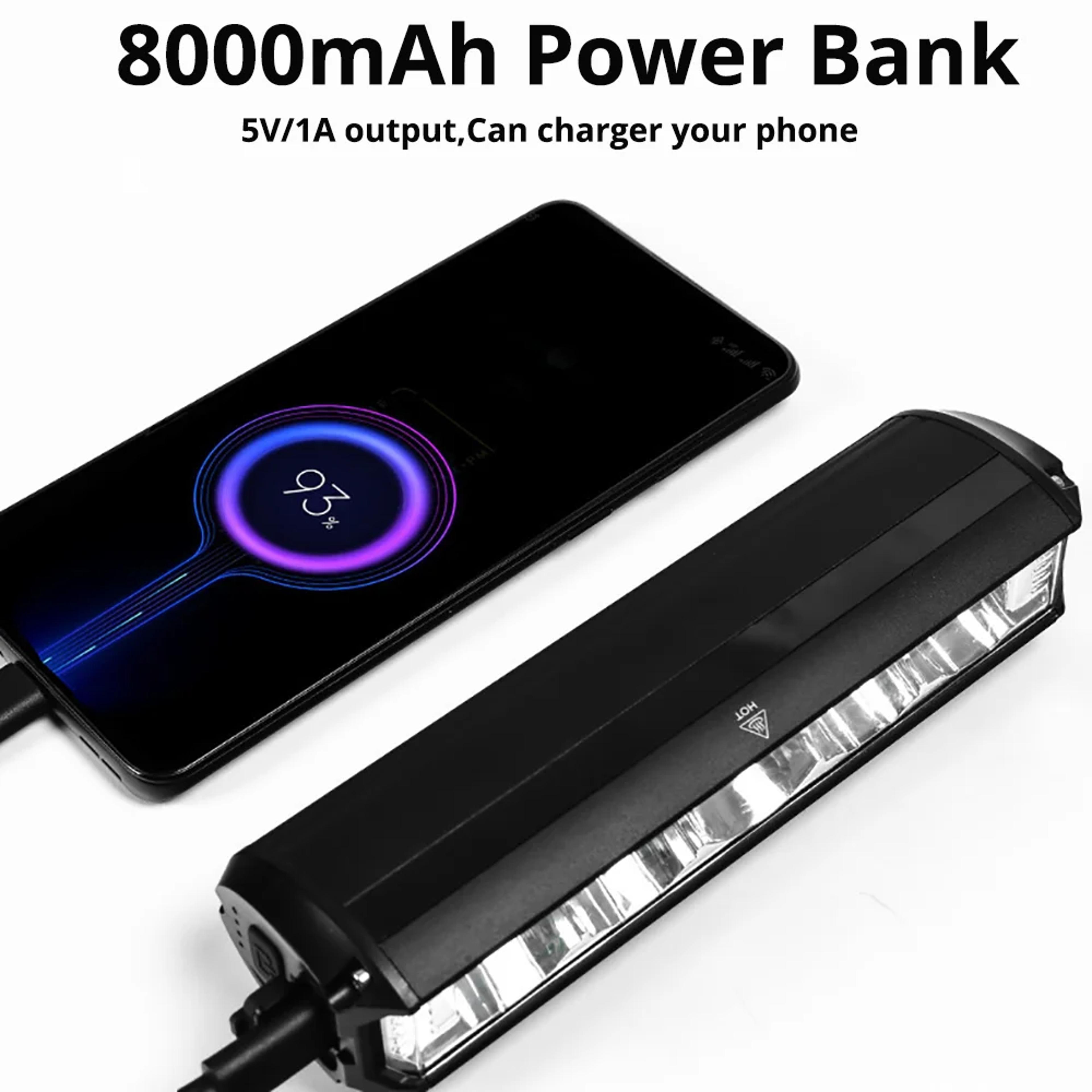 Bicycle Front Light Waterproof USB Charging MTB Bike Light 3
