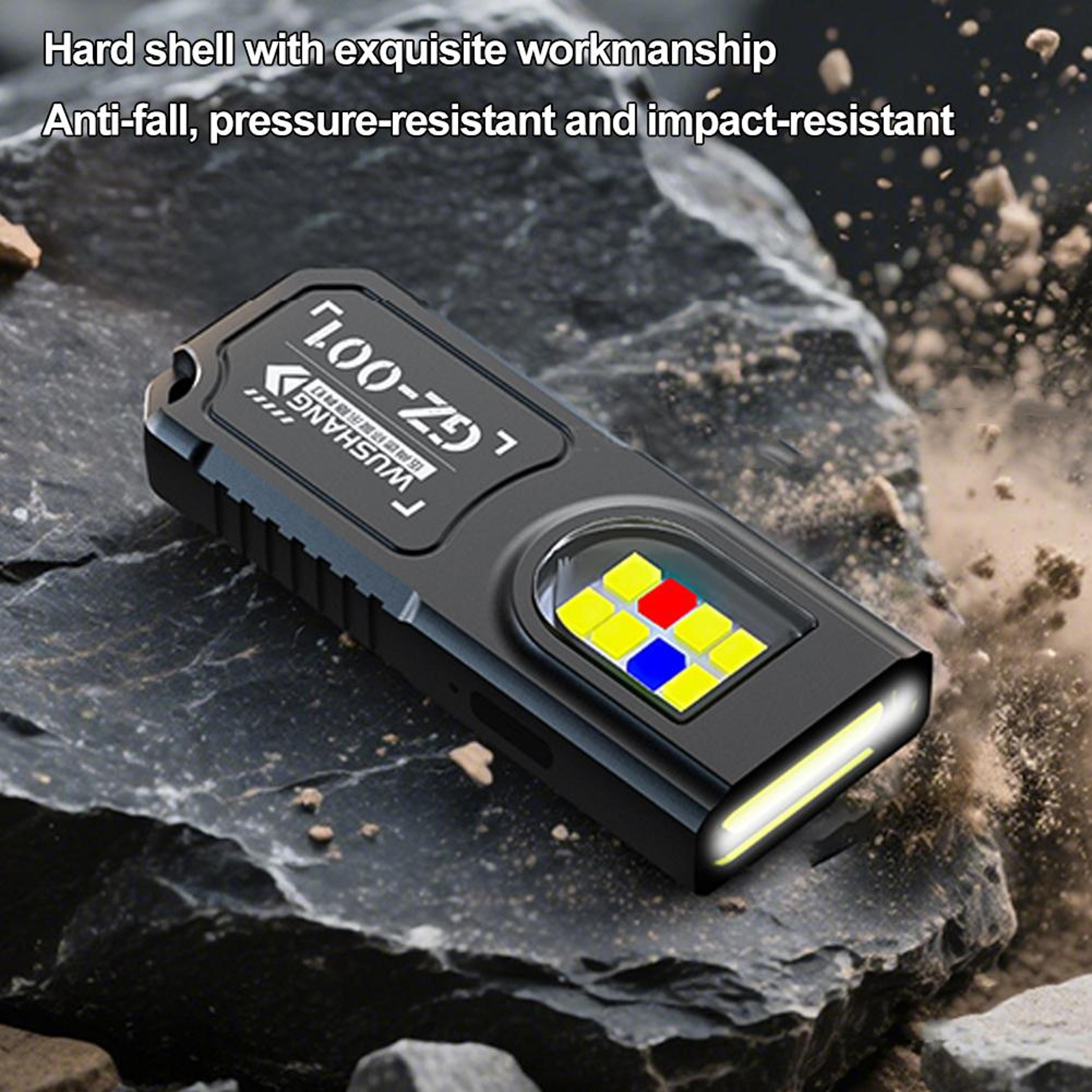 USB Rechargeable Keychain Flashlight  Compact Mini Work Light For Camping Walking And Pocket Use Se 3