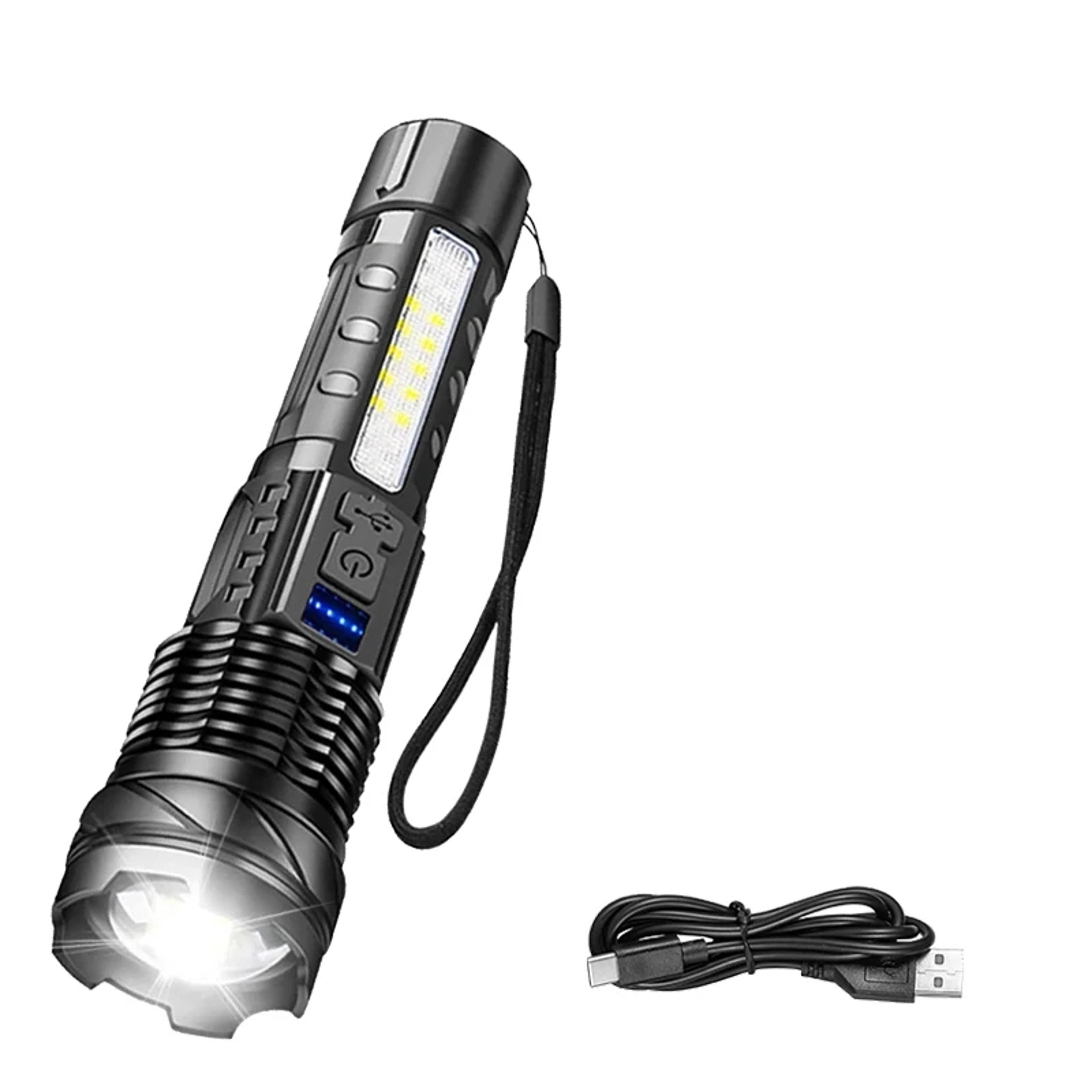 Flashlight Waterproof Rechargeable Torch With  Modes For Camping Fishing And Outdoor Adventures 6
