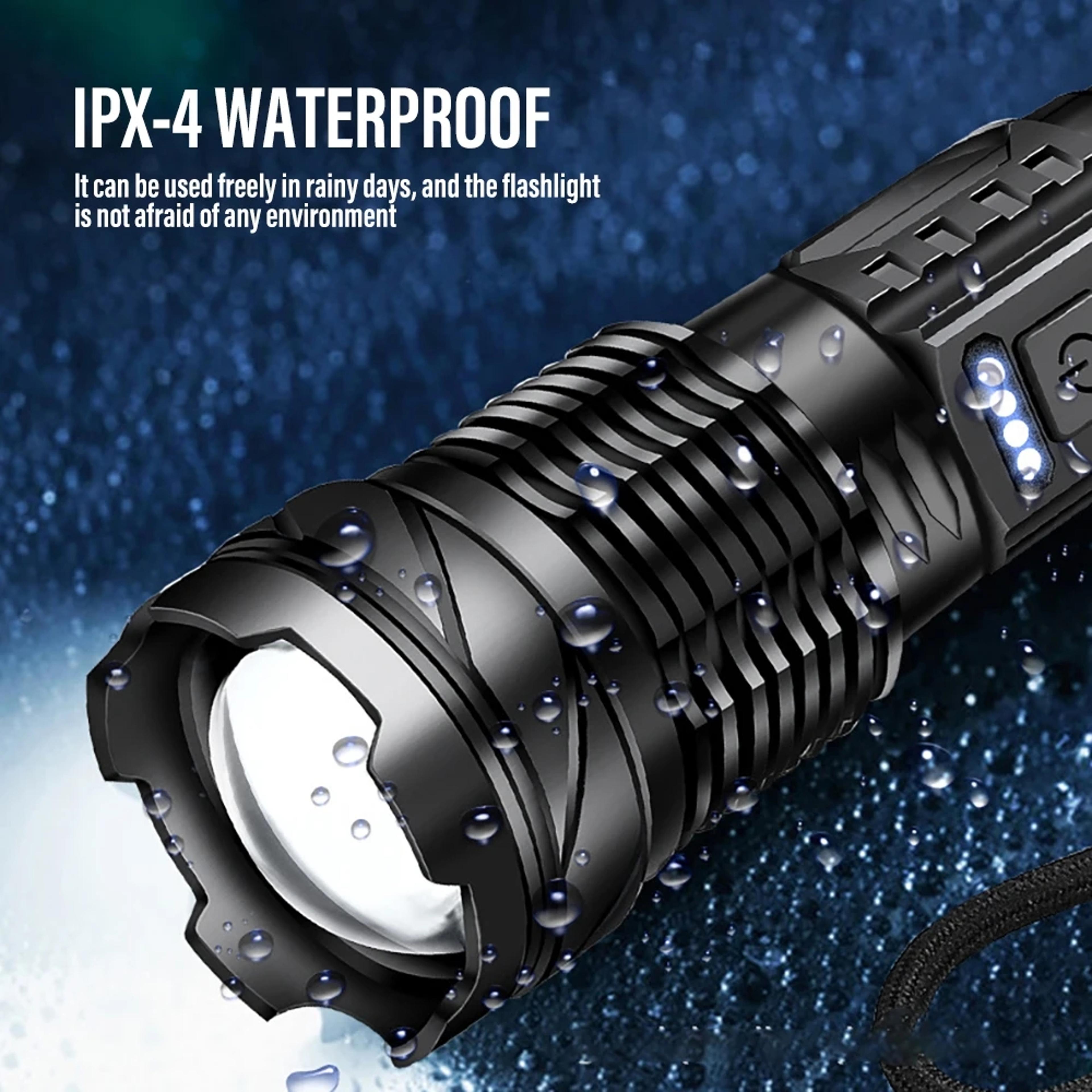 Flashlight Waterproof Rechargeable Torch With  Modes For Camping Fishing And Outdoor Adventures 5