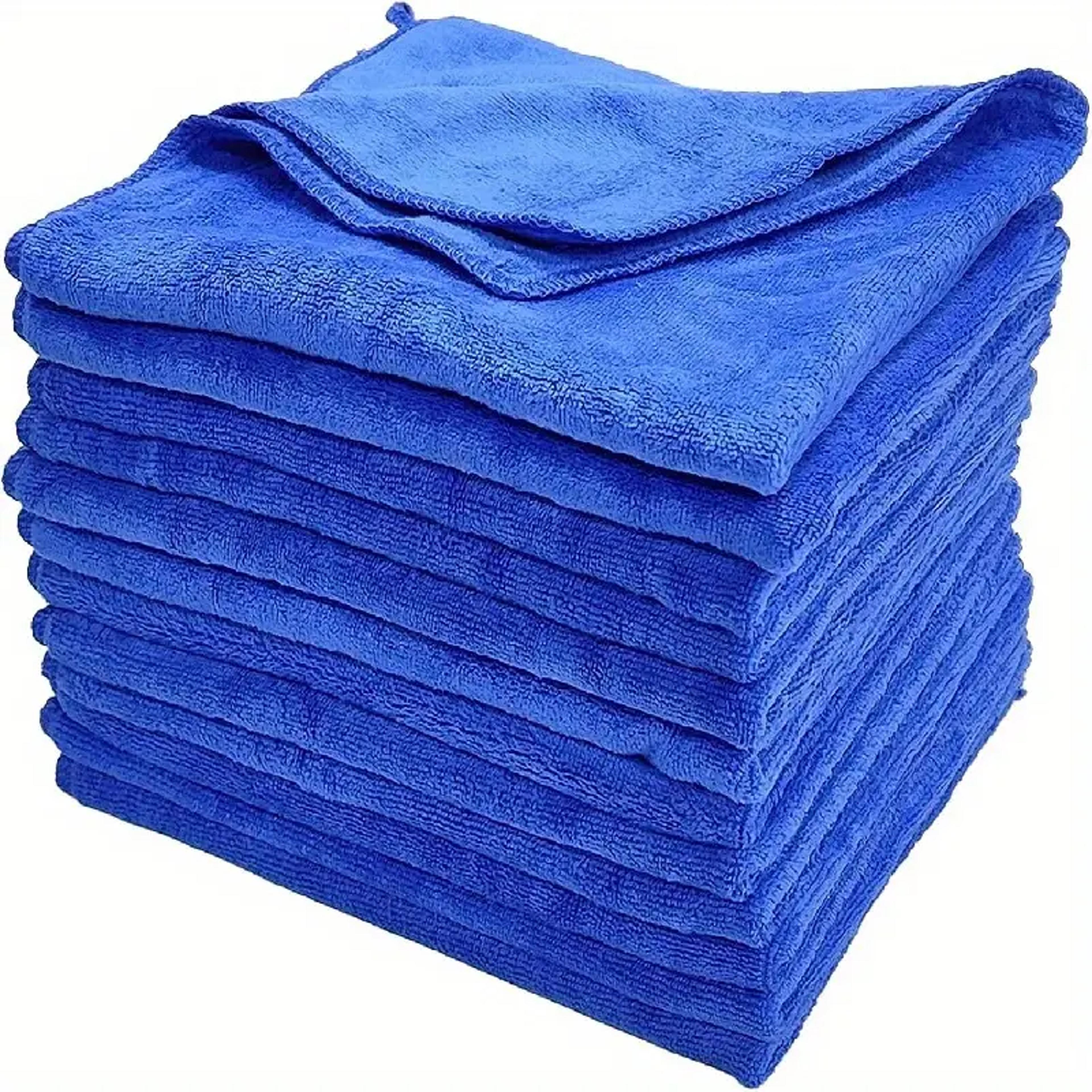 microfiber towels for car wash & household cleaning ultra-absorbent & soft drying cloths for auto detailing, polishing