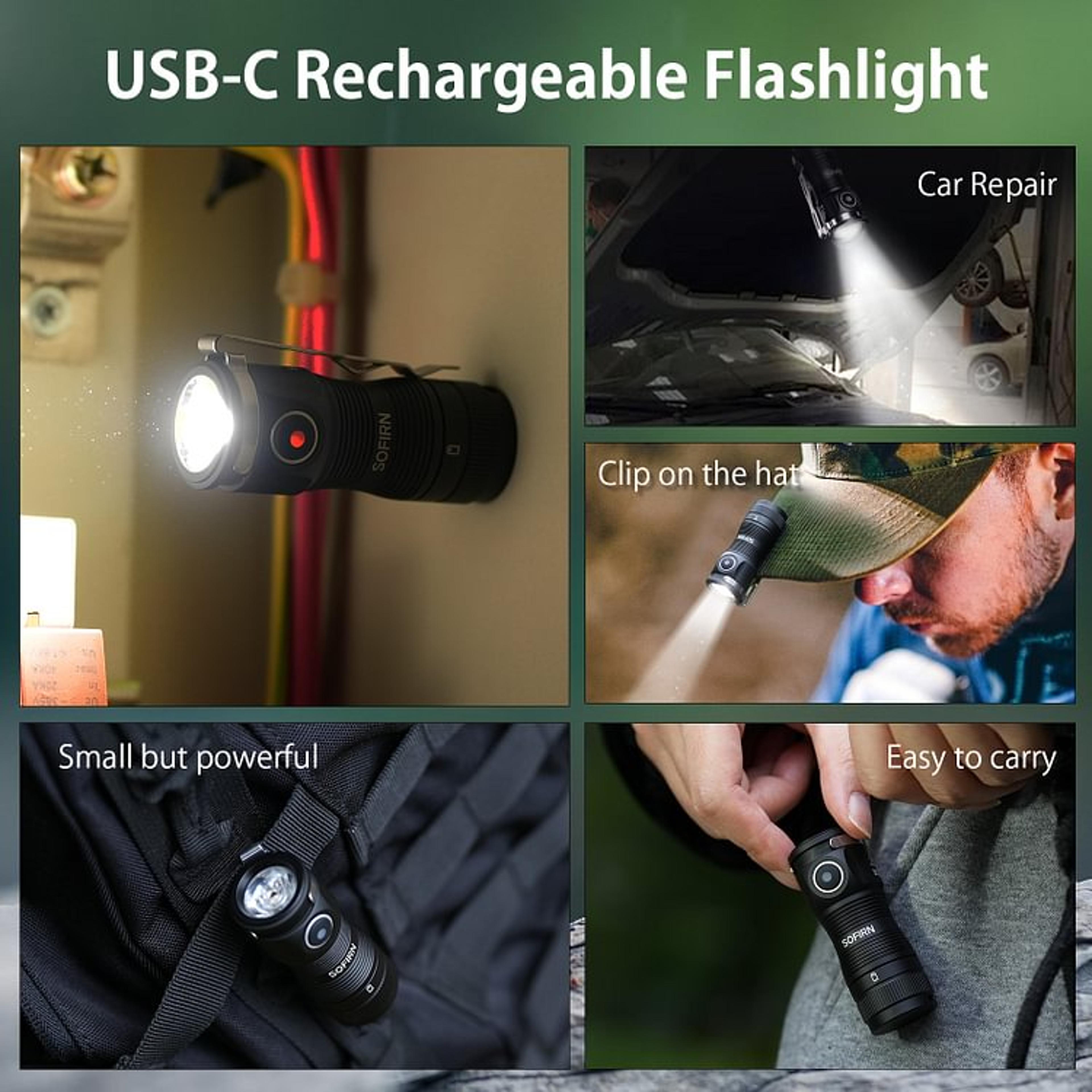 mini edc flashlight rechargeable high cri flashlight with magnetic base