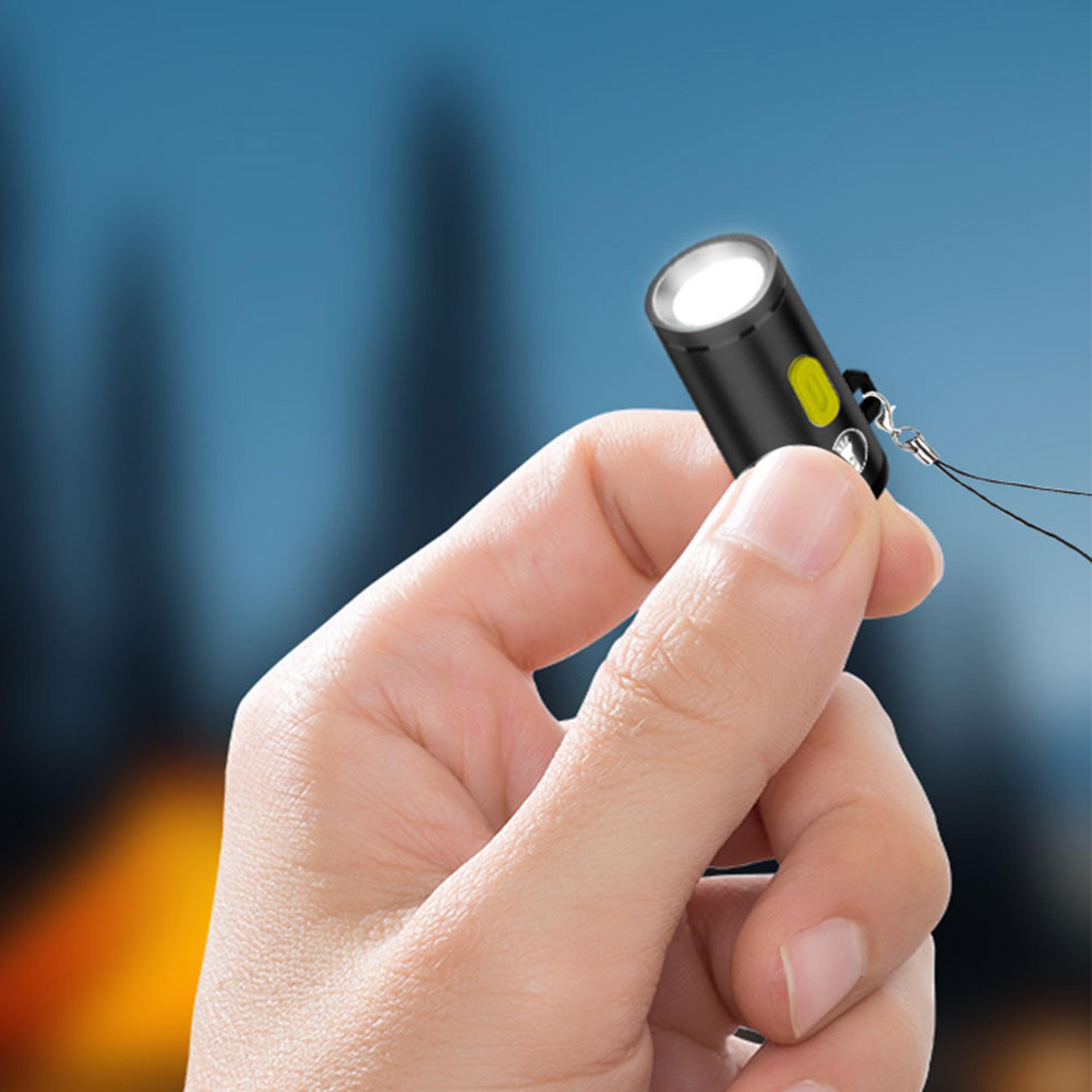 USB C Rechargeable Mini Pocket Flashlight Compact Aluminum Alloy LED Camping Torch 0