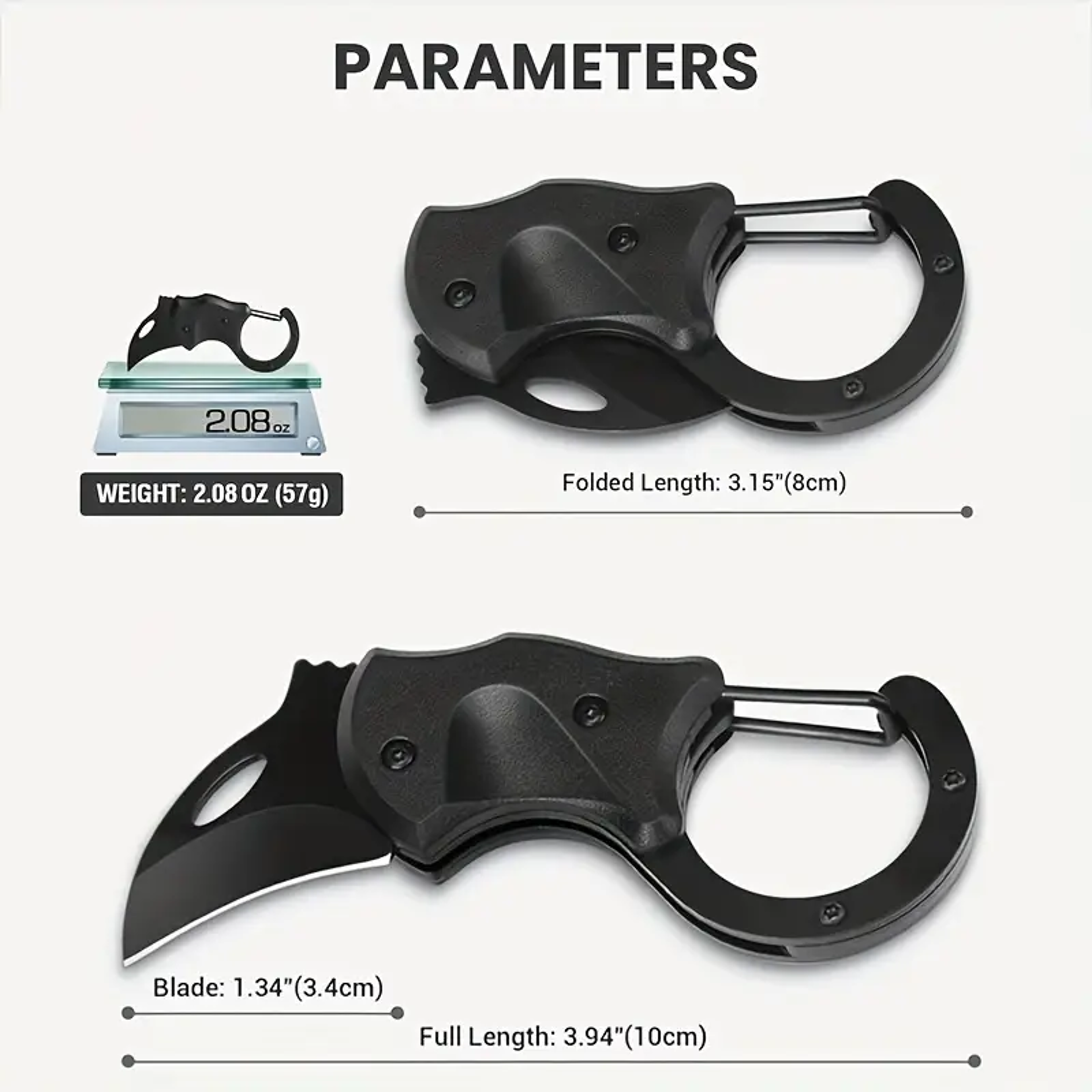 Fox Design Mini Folding Knife Keychain Tool Compact EDC Knife For Camping Travel And Everyday Cutti 3