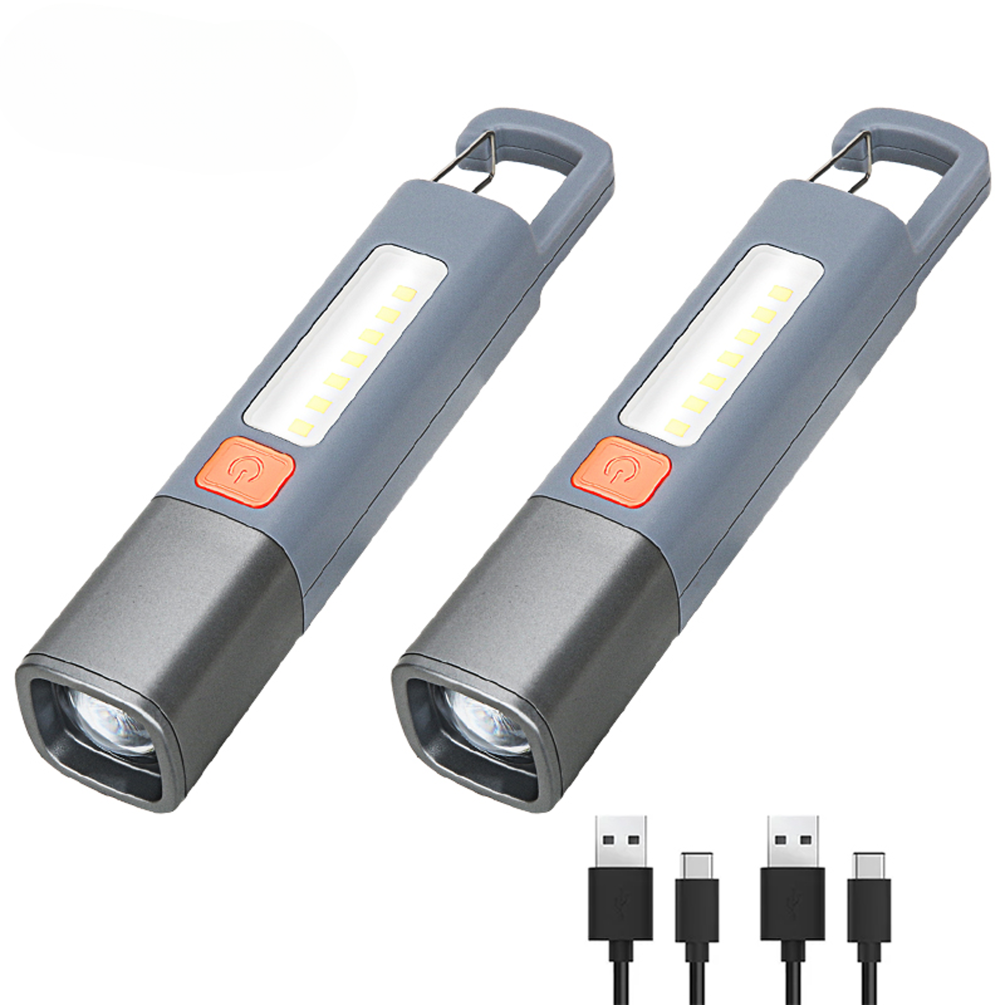 Super Bright LED Flashlight With USB Rechargeable And Zoomable Feature For Outdoor And Camping Wate 0