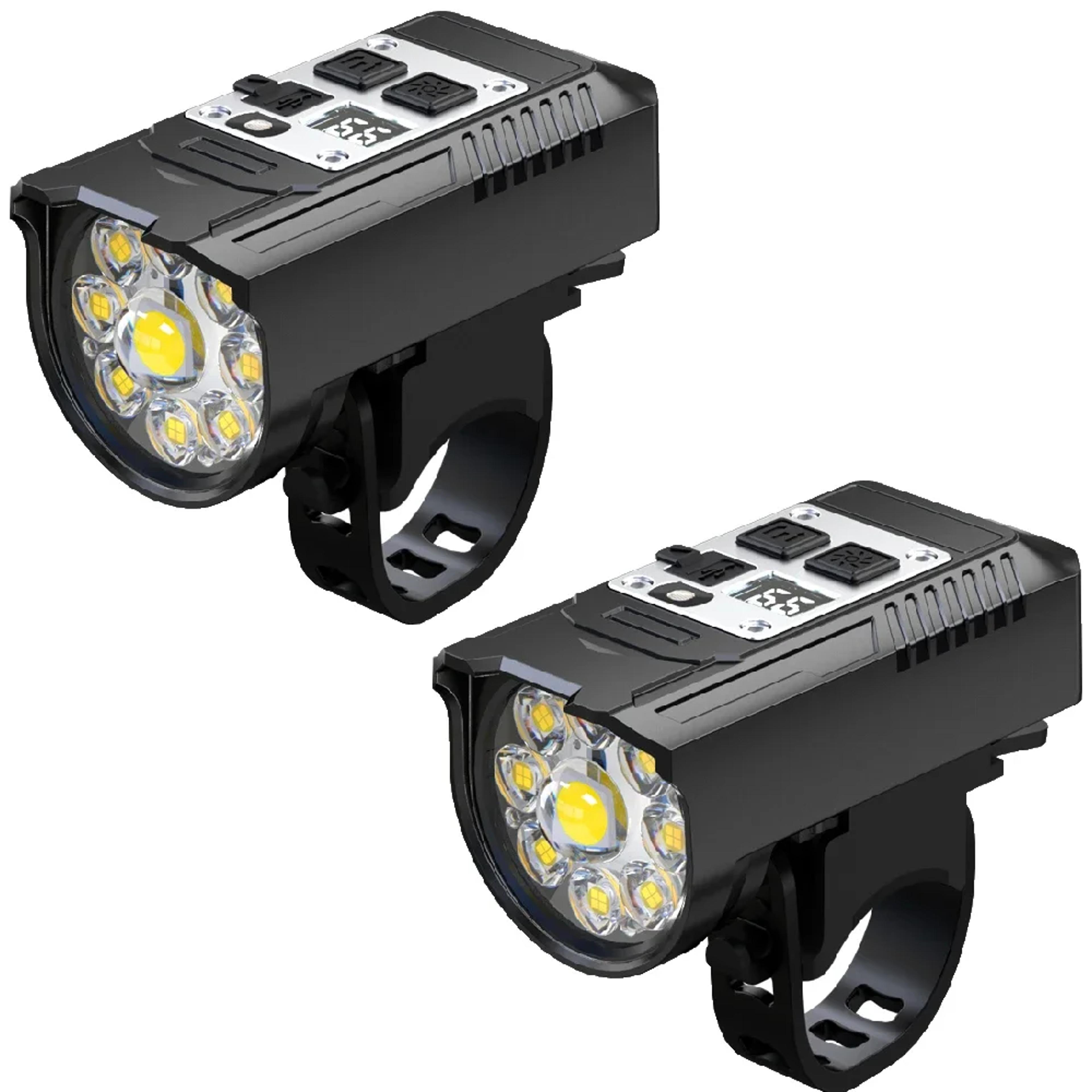 USB C Rechargeable Bicycle Front Light  Smart Sensor Rear Light  Waterproof Bright Safety Cycling L 2