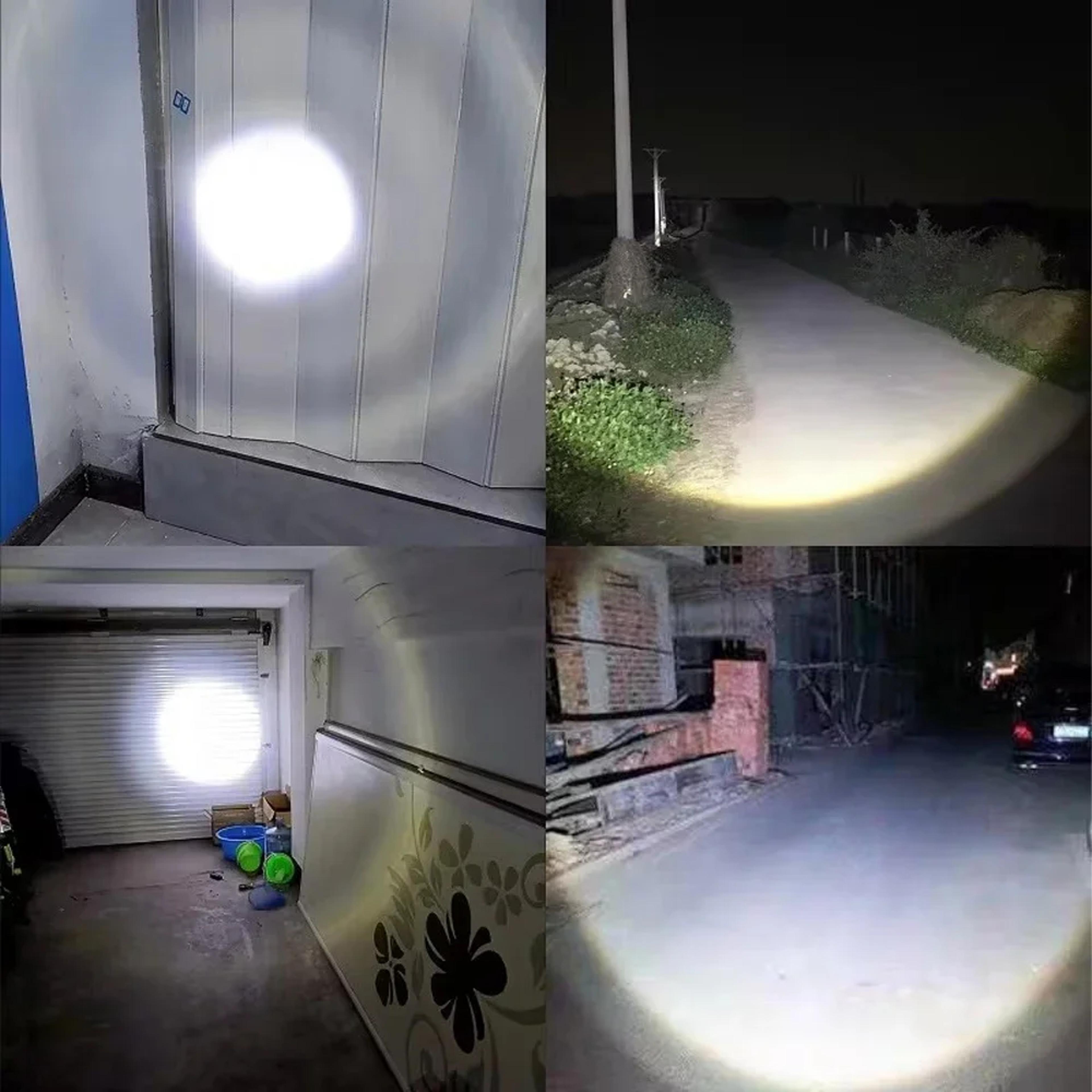 Super Bright Tactical LED Flashlight High Powered Emergency Spotlight With Telescopic Zoom Built In 5