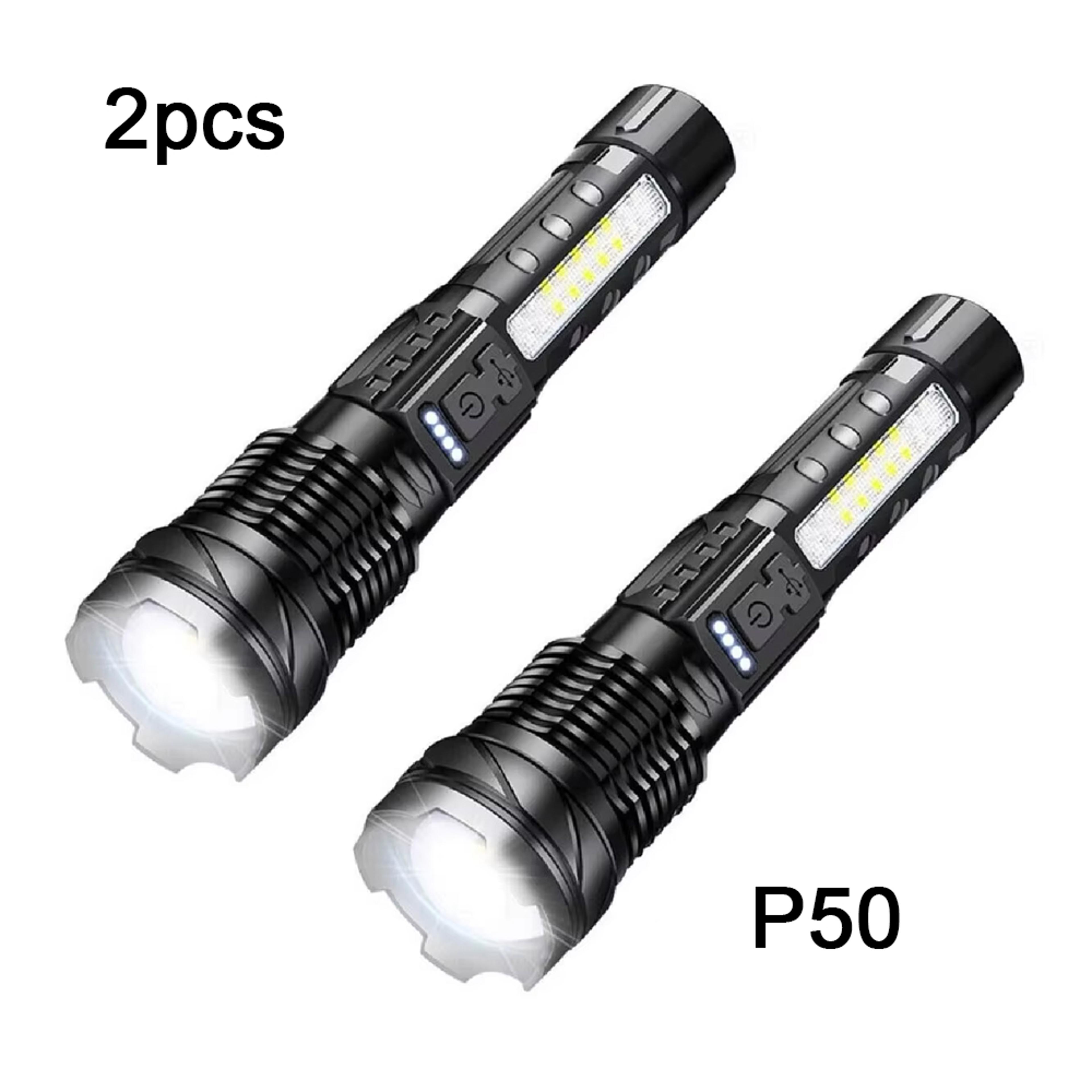 Zoomable Flashlight Powerful Handheld Emergency Torch For Outdoor Camping  Fishing 7