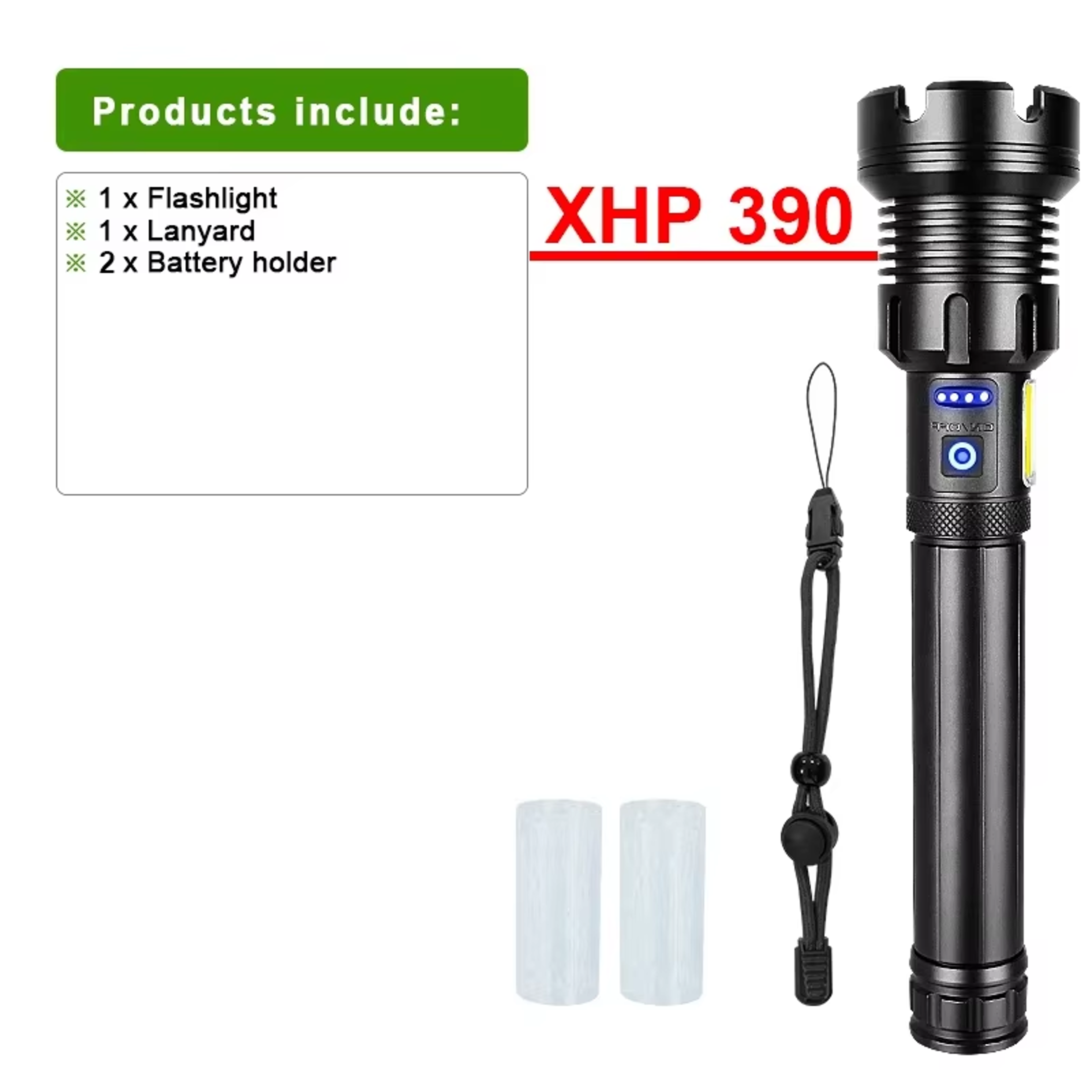 Rechargeable Tactical Flashlight Powerful Military Lantern For Camping Hunting  Outdoor Use 6