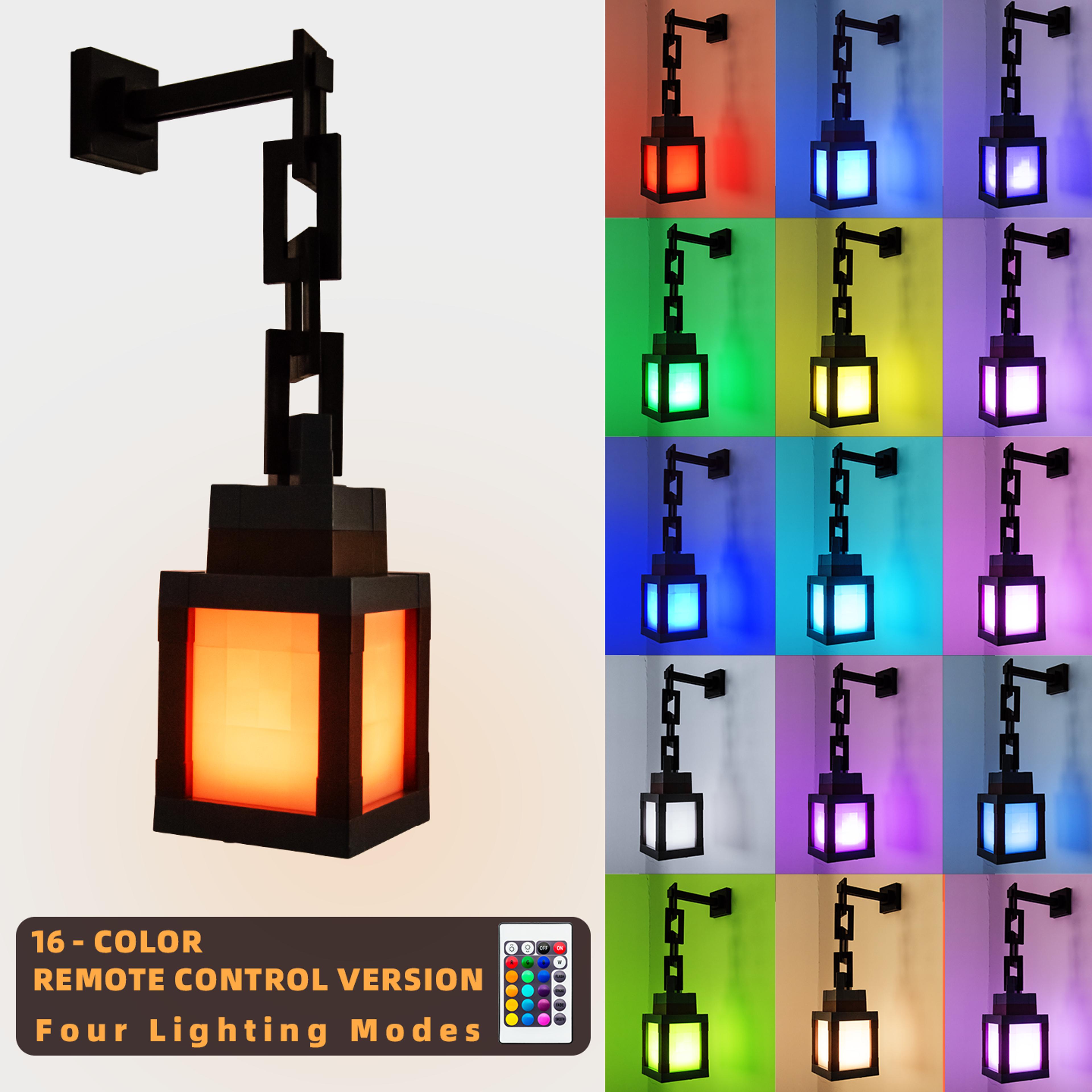 Pixel Style Night Light Portable Lantern Color LED Lantern For DIY Home Decoration  Festival Atmosp 6