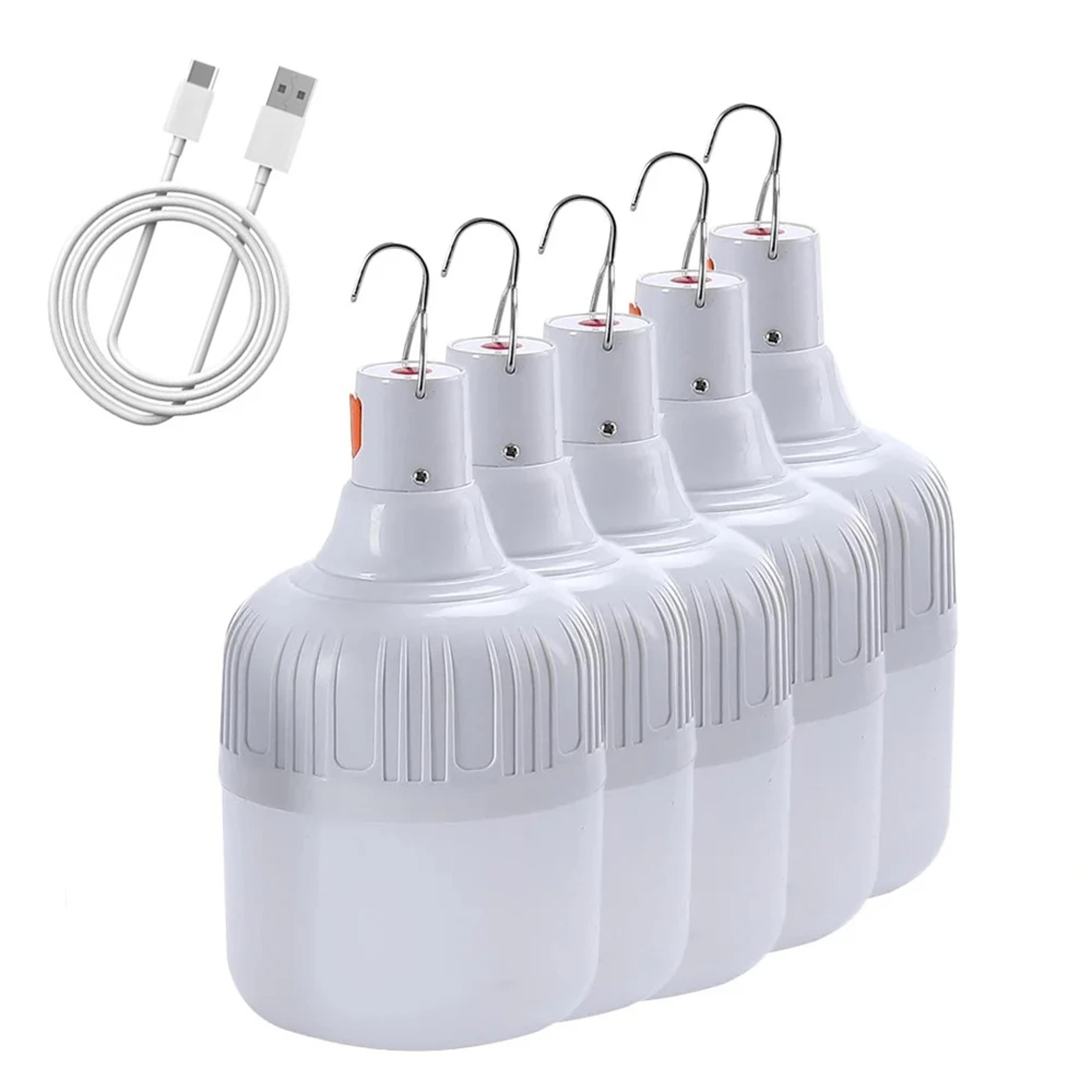 USB Rechargeable LED Camping Lantern Portable Emergency Light With Hook For Outdoor BBQ  Tent Use 0