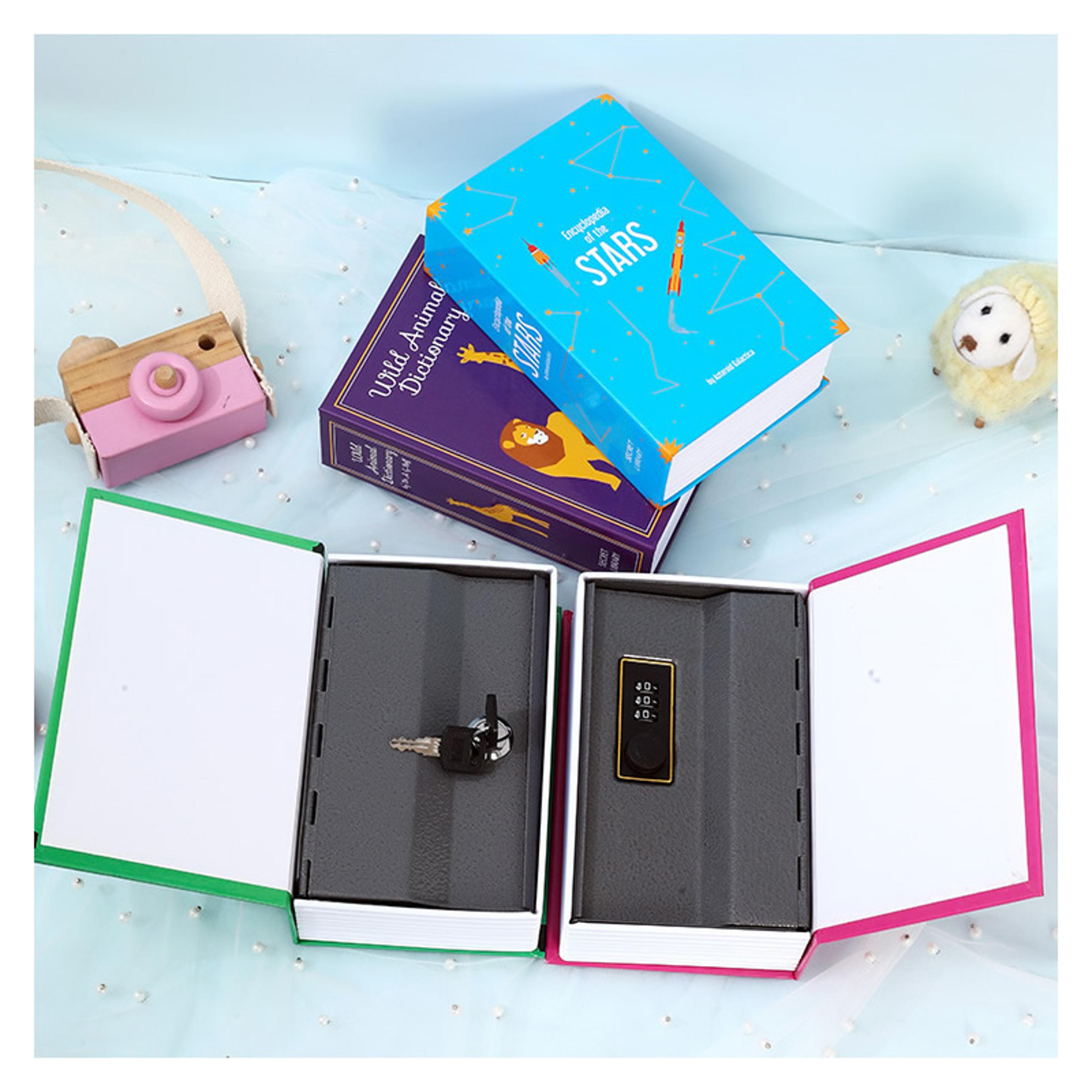 Size S Password Hidden Book Safe Diversion Safe With Combination Lock For Home Office Car  Travel 3