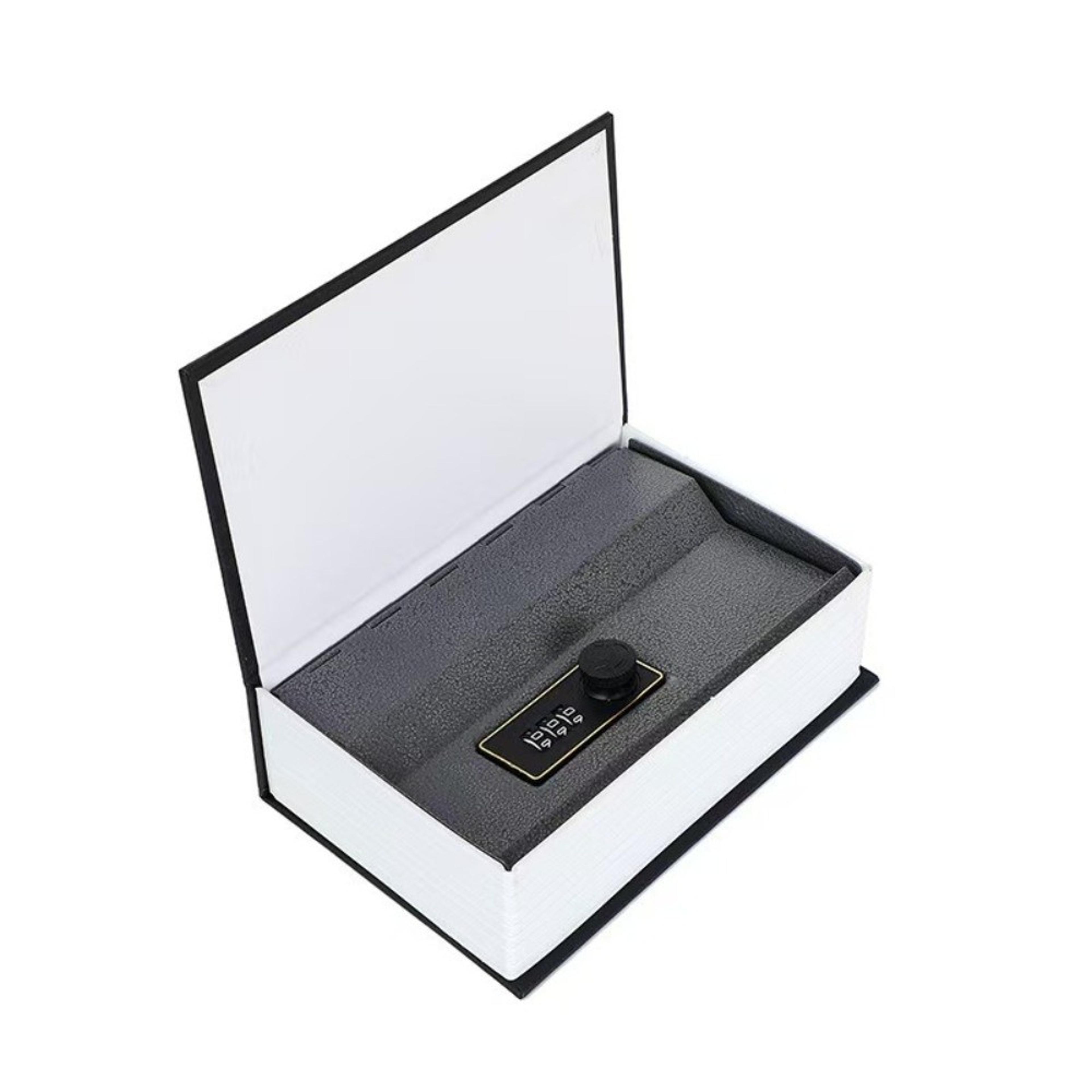 metal book money box hollow book simulation piggy bank with combination lock for secure storage