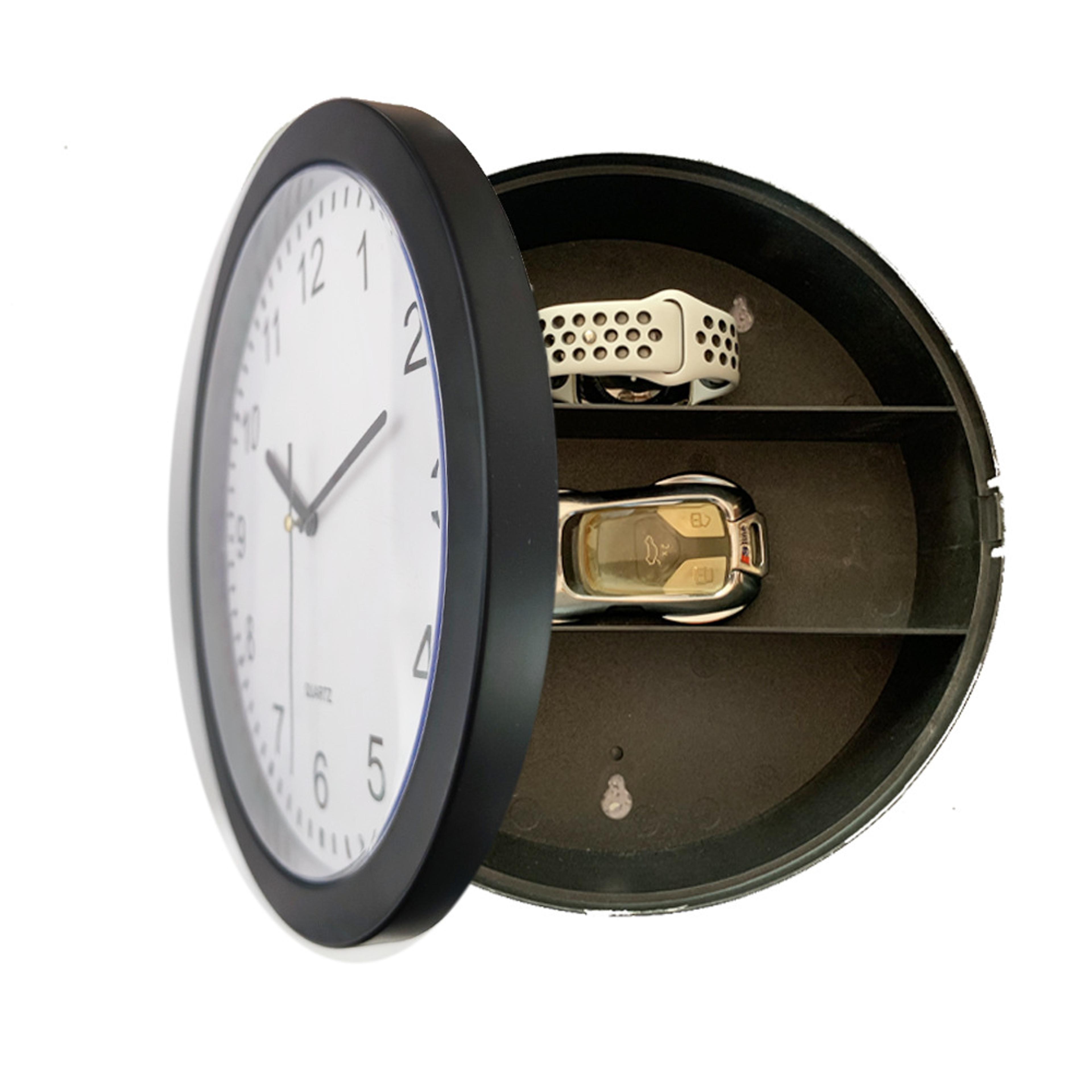 Hidden Wall Safe Clock Secret Compartment Safe Box For Cash Jewelry Storage 10