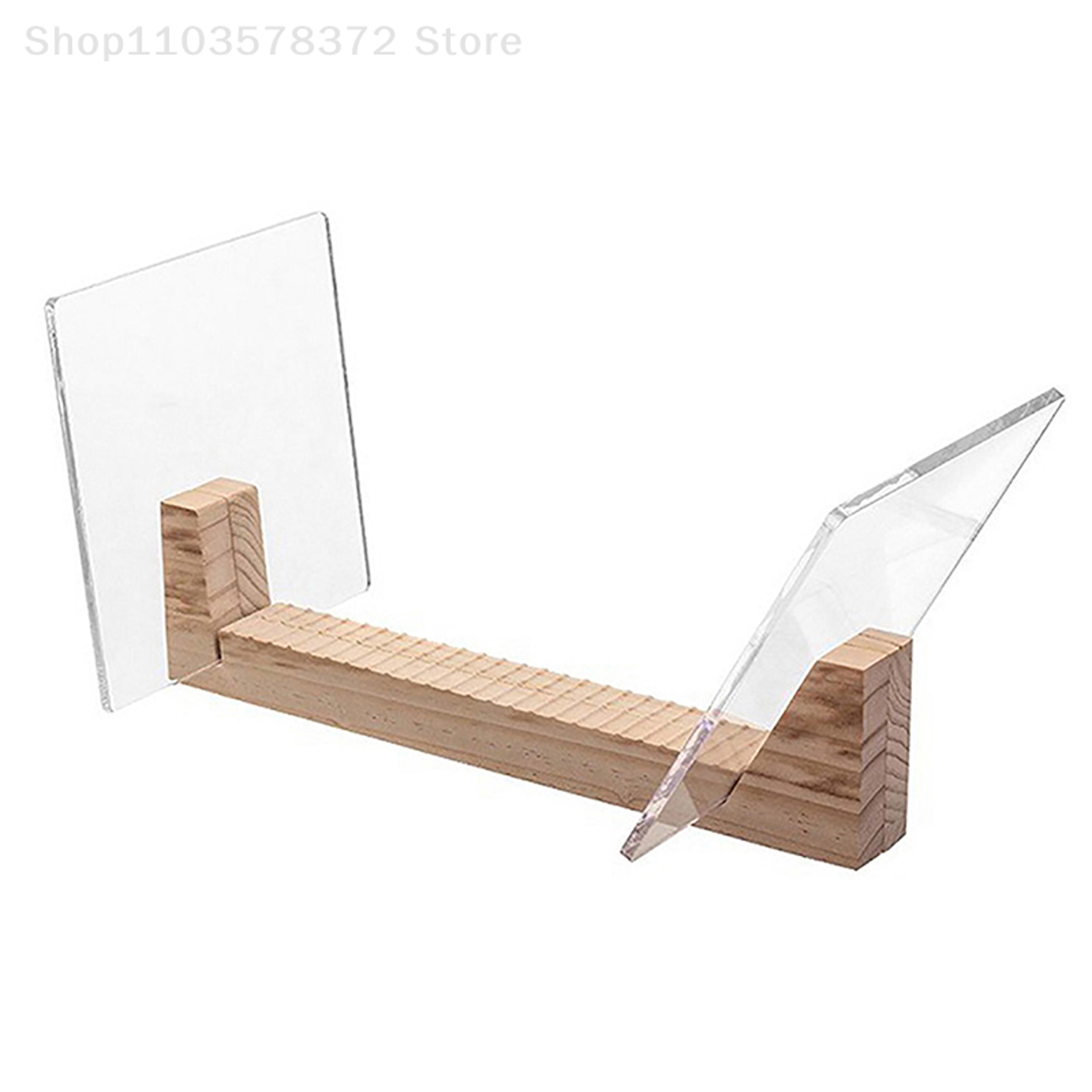 Modern Solid Wood Vinyl Record Storage  Desktop Album Display Stand 4