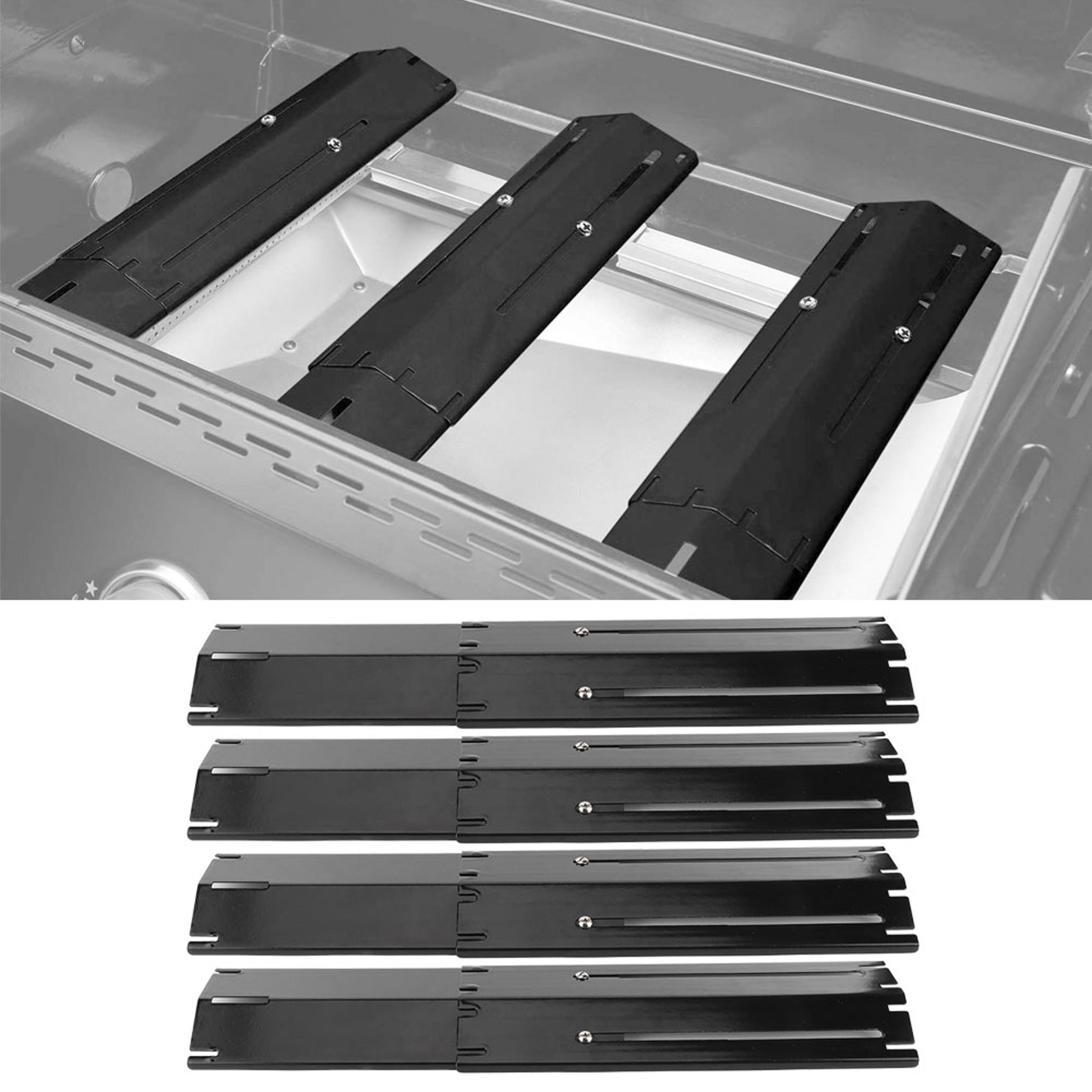 universal adjustable grill heat plate shield & heavy duty gas grill replacement parts