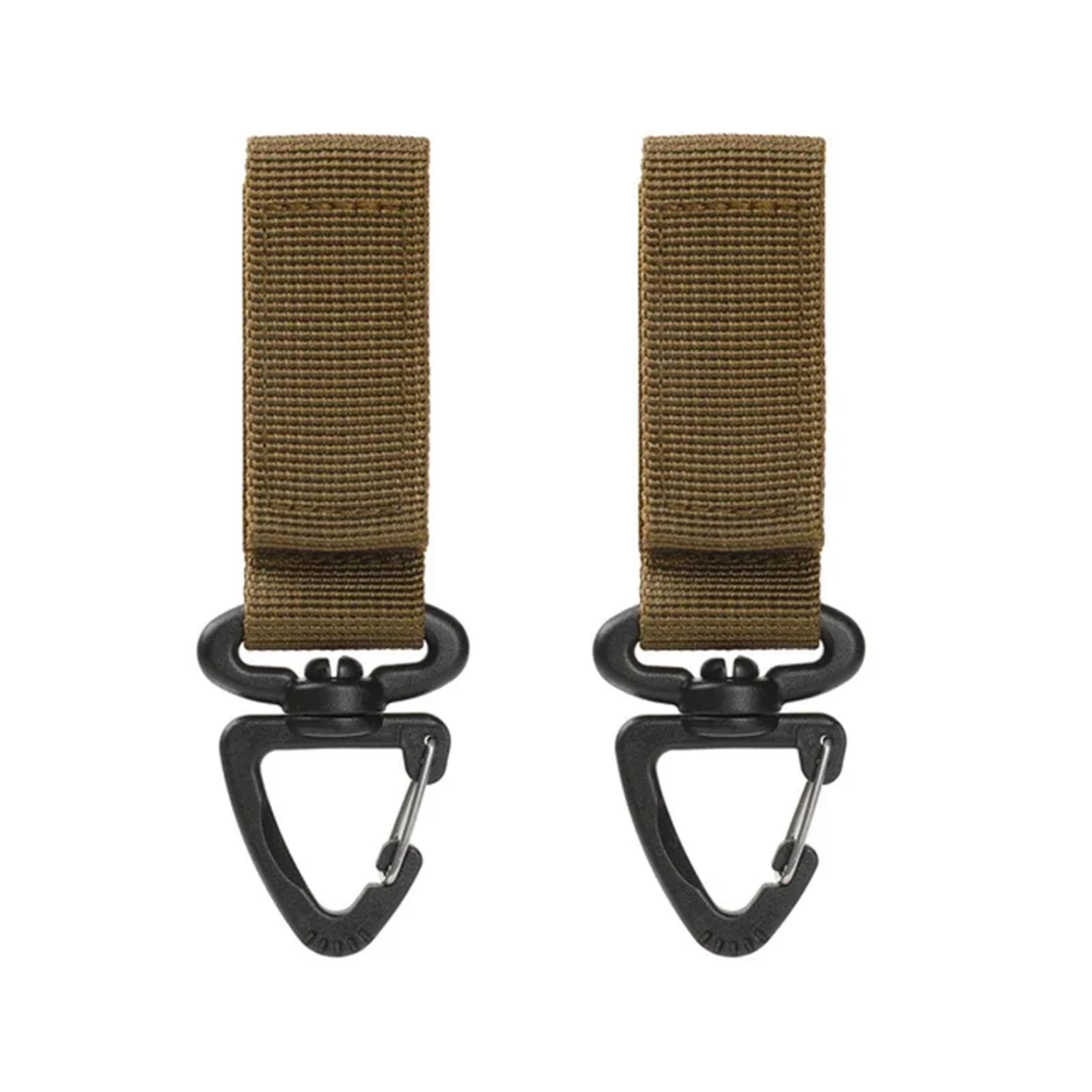 Rotating Tactical Carabiner Clip Set Durable MOLLE Key Hook For Backpack  Camping Gear 6